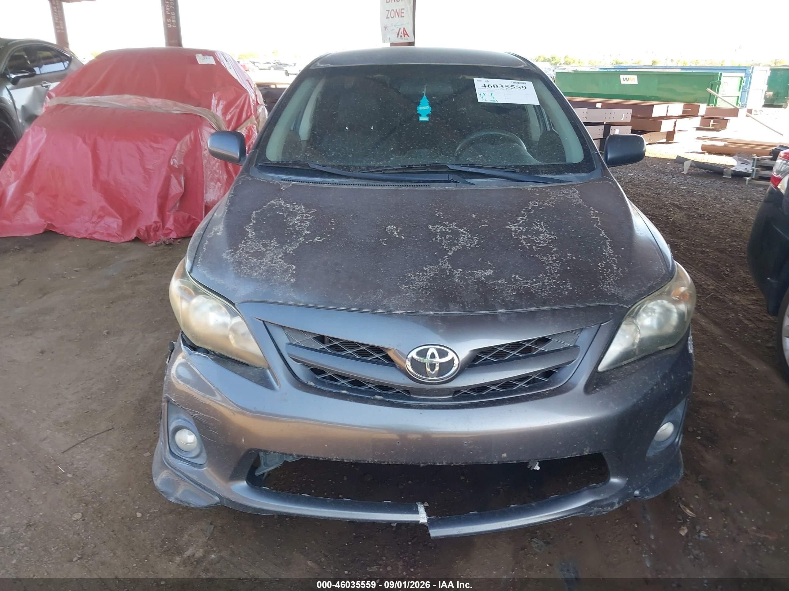 2013 Toyota Corolla S Серый vin: 5YFBU4EE7DP098335