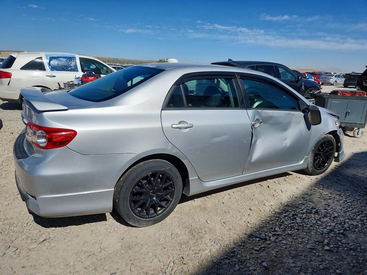 2013 Toyota Corolla S Silver vin: 5YFBU4EE7DP100052