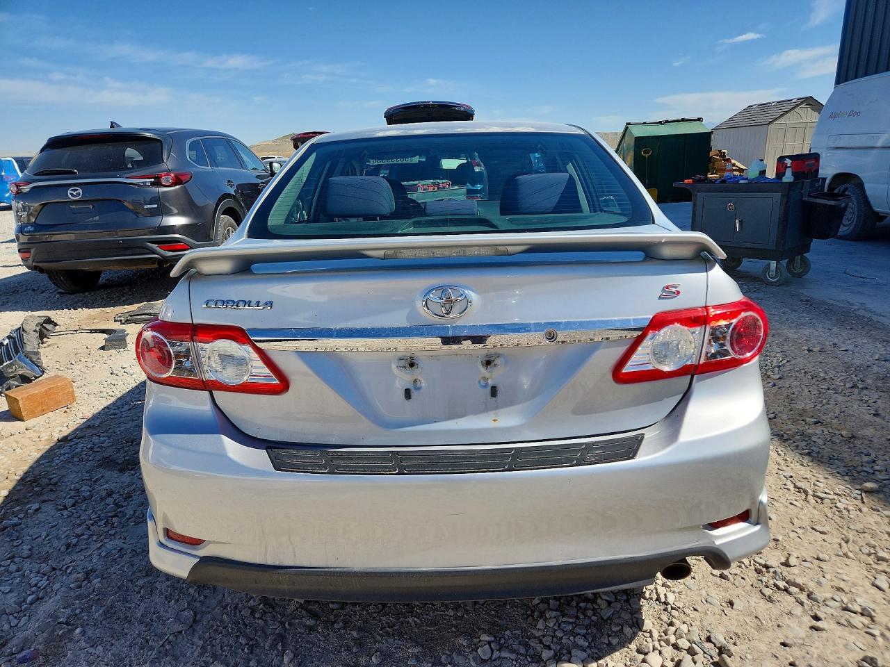 2013 Toyota Corolla S Silver vin: 5YFBU4EE7DP100052