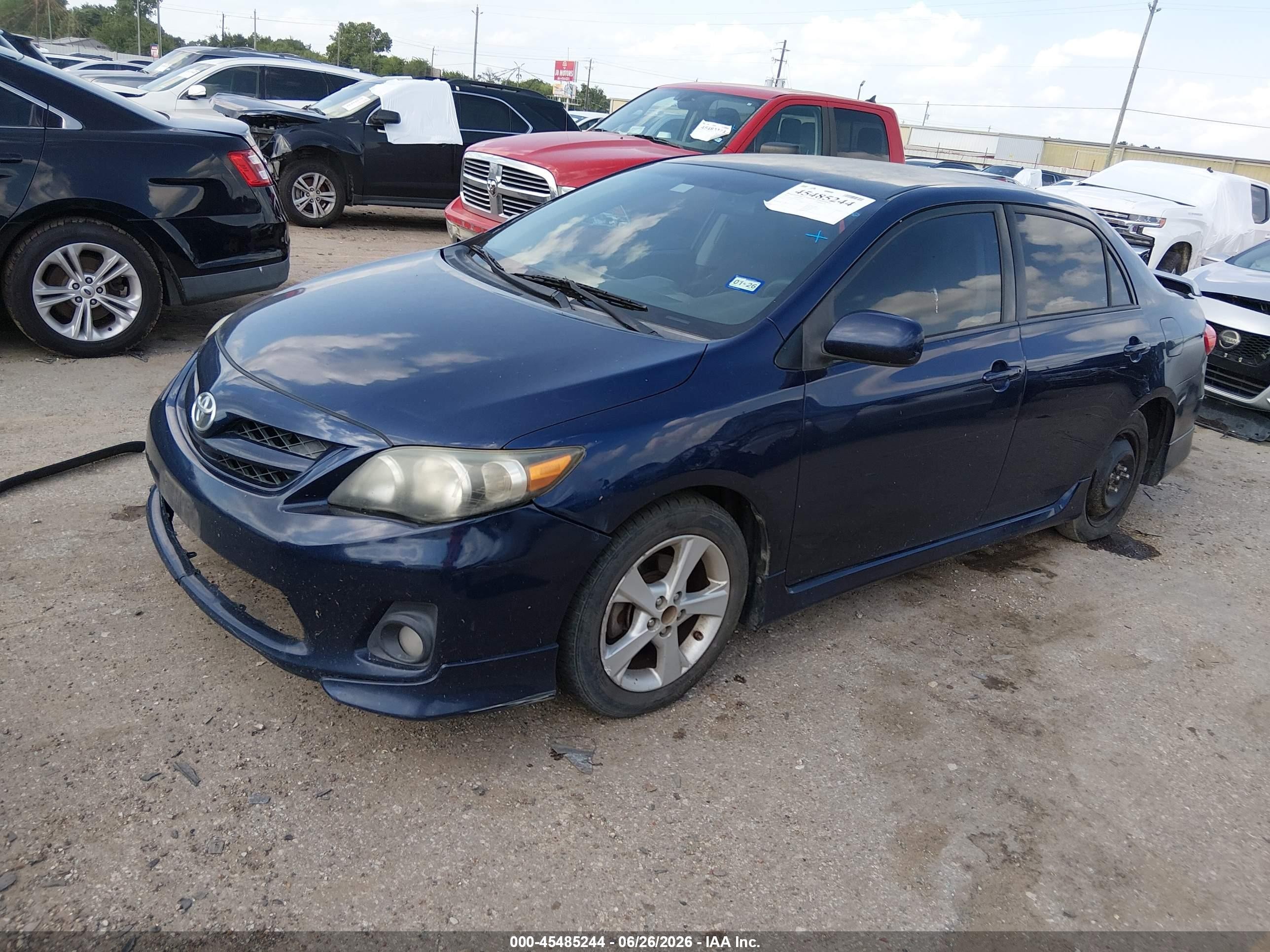 2013 Toyota Corolla S Blue vin: 5YFBU4EE7DP102562