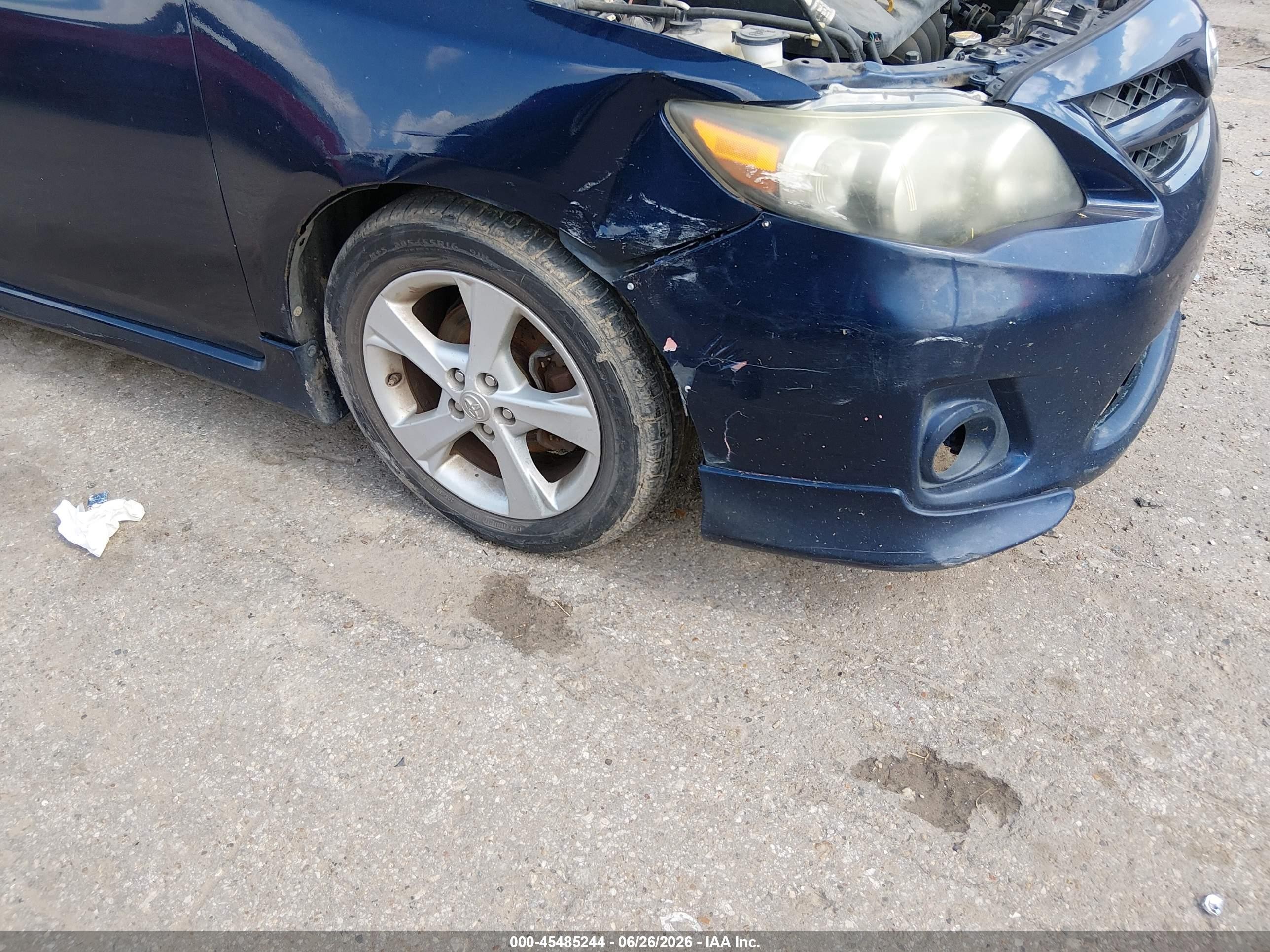 2013 Toyota Corolla S Blue vin: 5YFBU4EE7DP102562