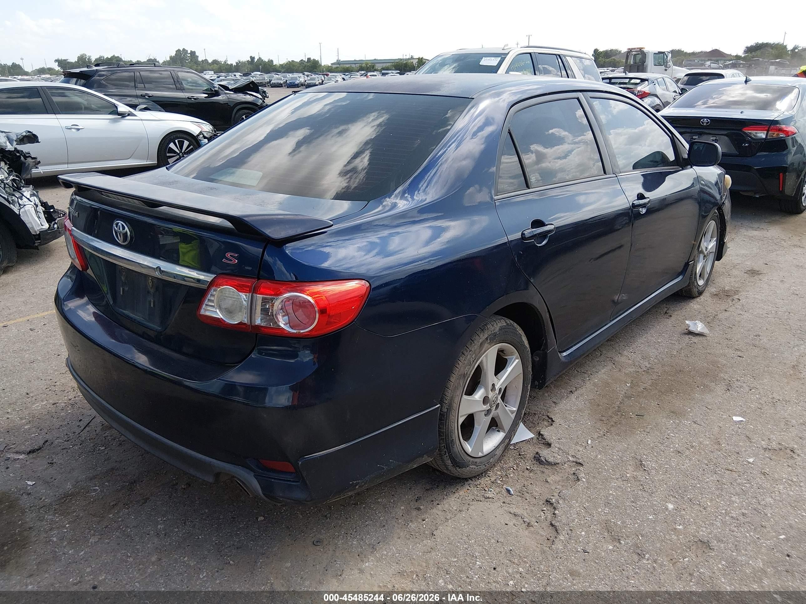 2013 Toyota Corolla S Blue vin: 5YFBU4EE7DP102562