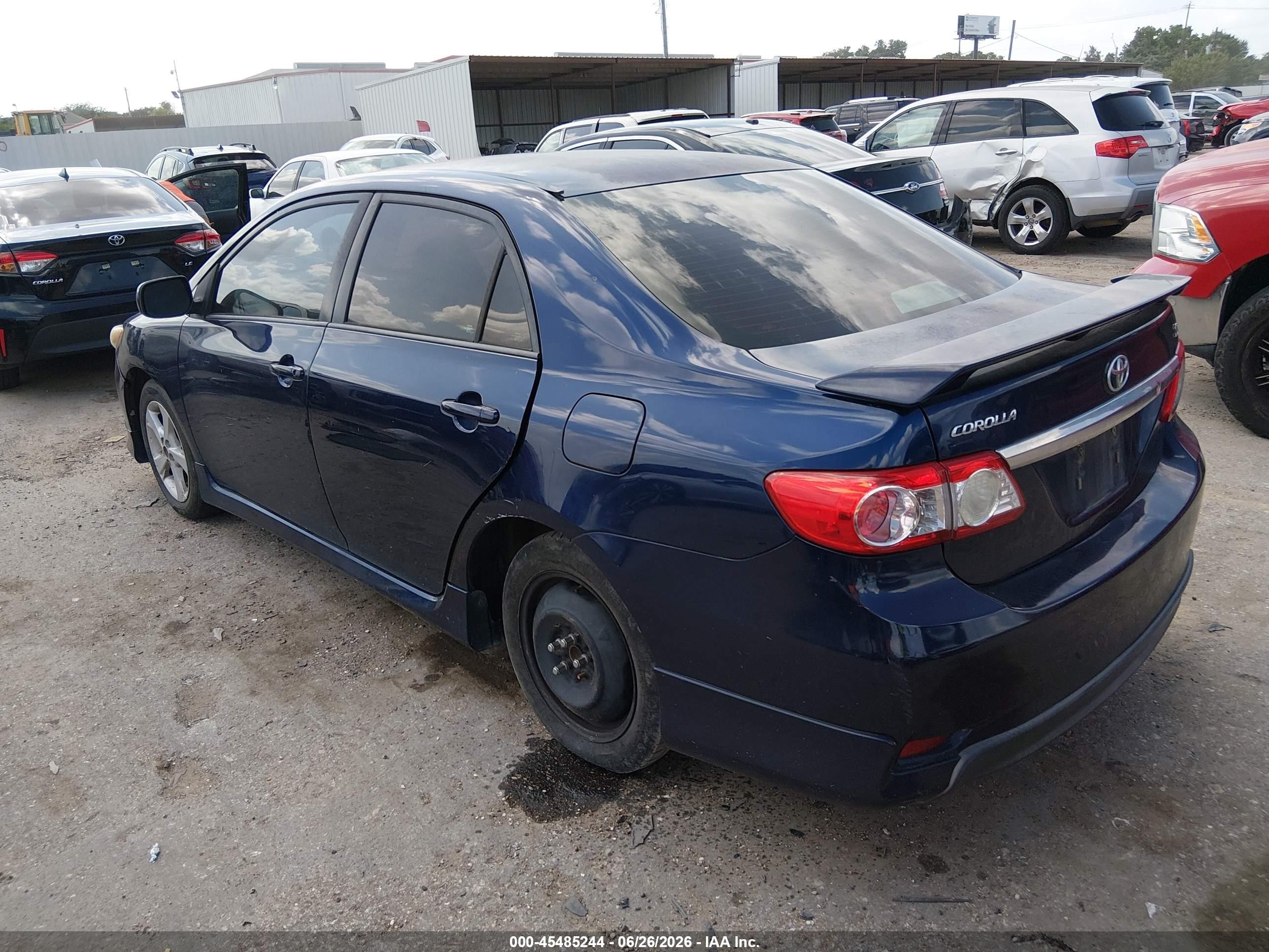 2013 Toyota Corolla S Blue vin: 5YFBU4EE7DP102562