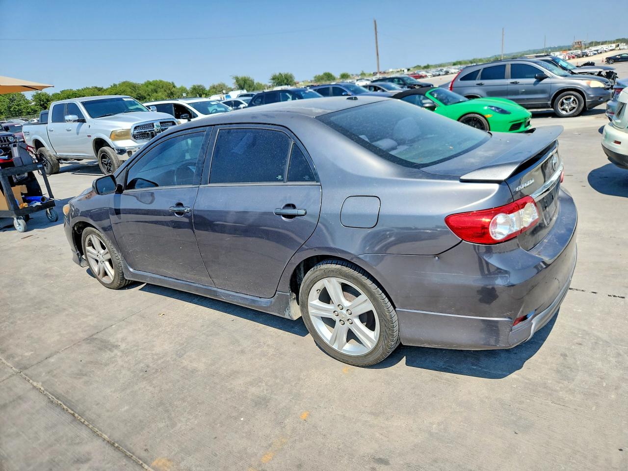 2013 Toyota Corolla S Gray vin: 5YFBU4EE7DP110905