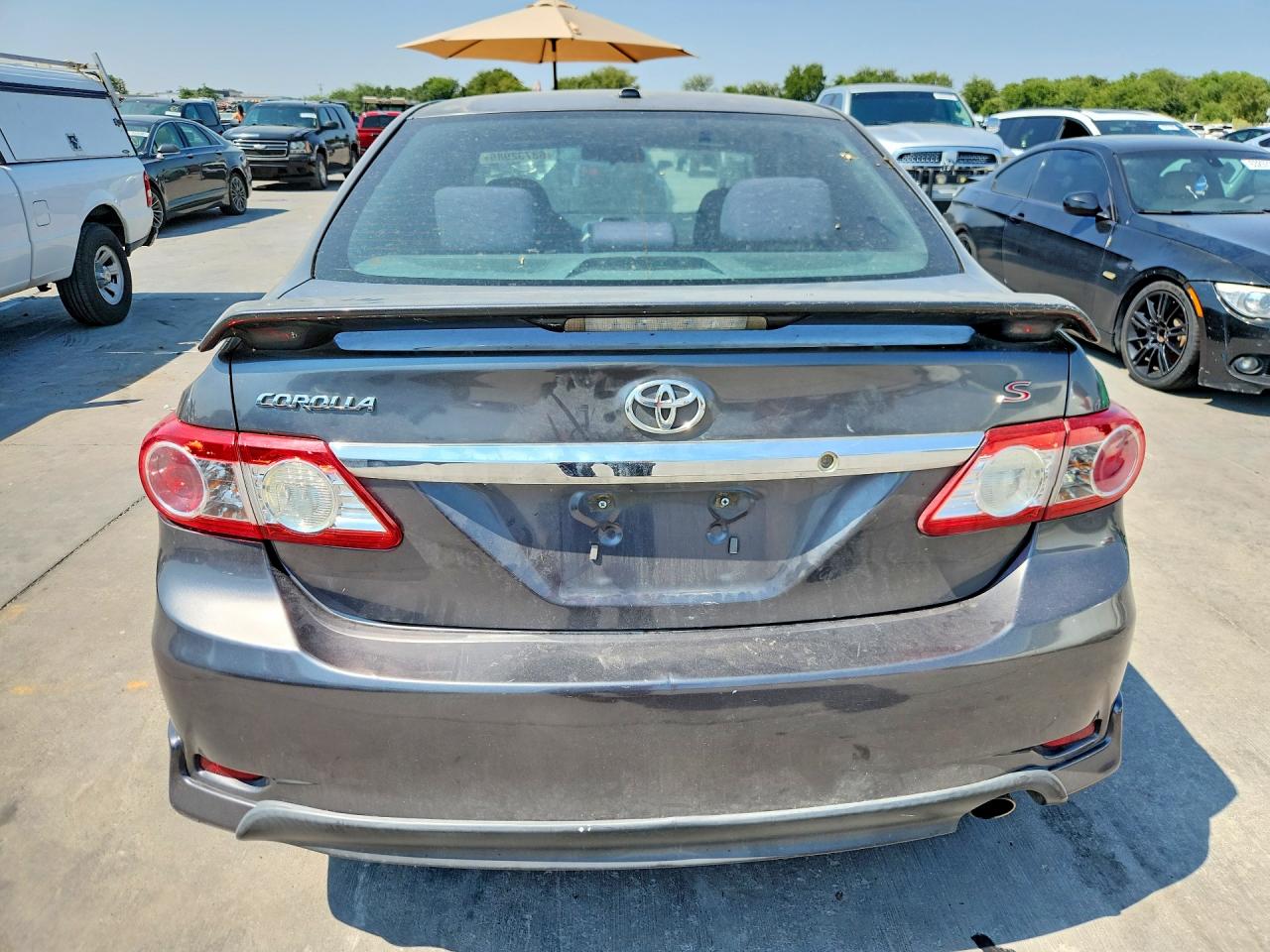 2013 Toyota Corolla S Gray vin: 5YFBU4EE7DP110905