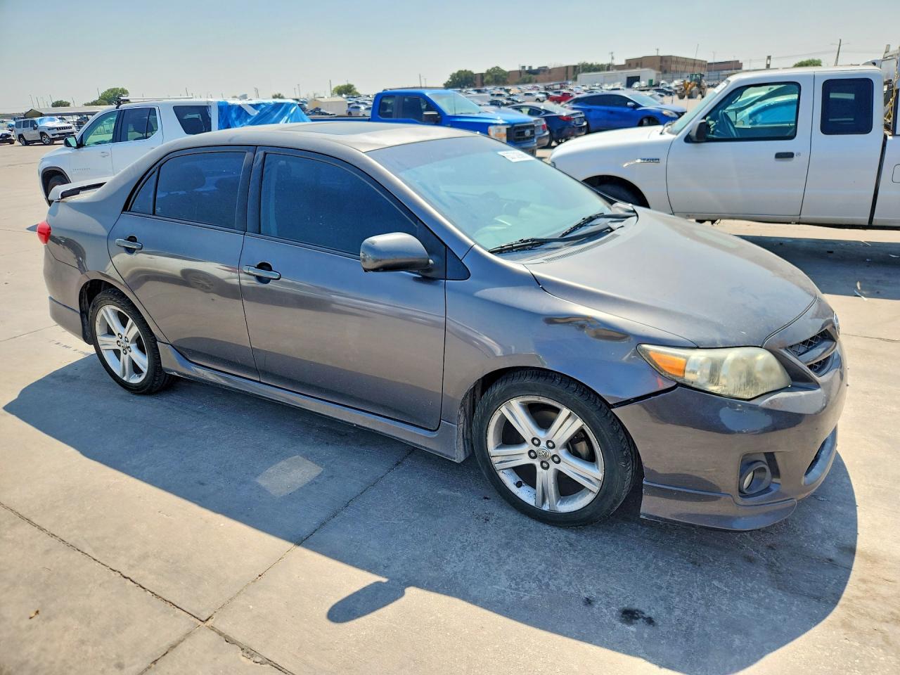 2013 Toyota Corolla S Gray vin: 5YFBU4EE7DP110905