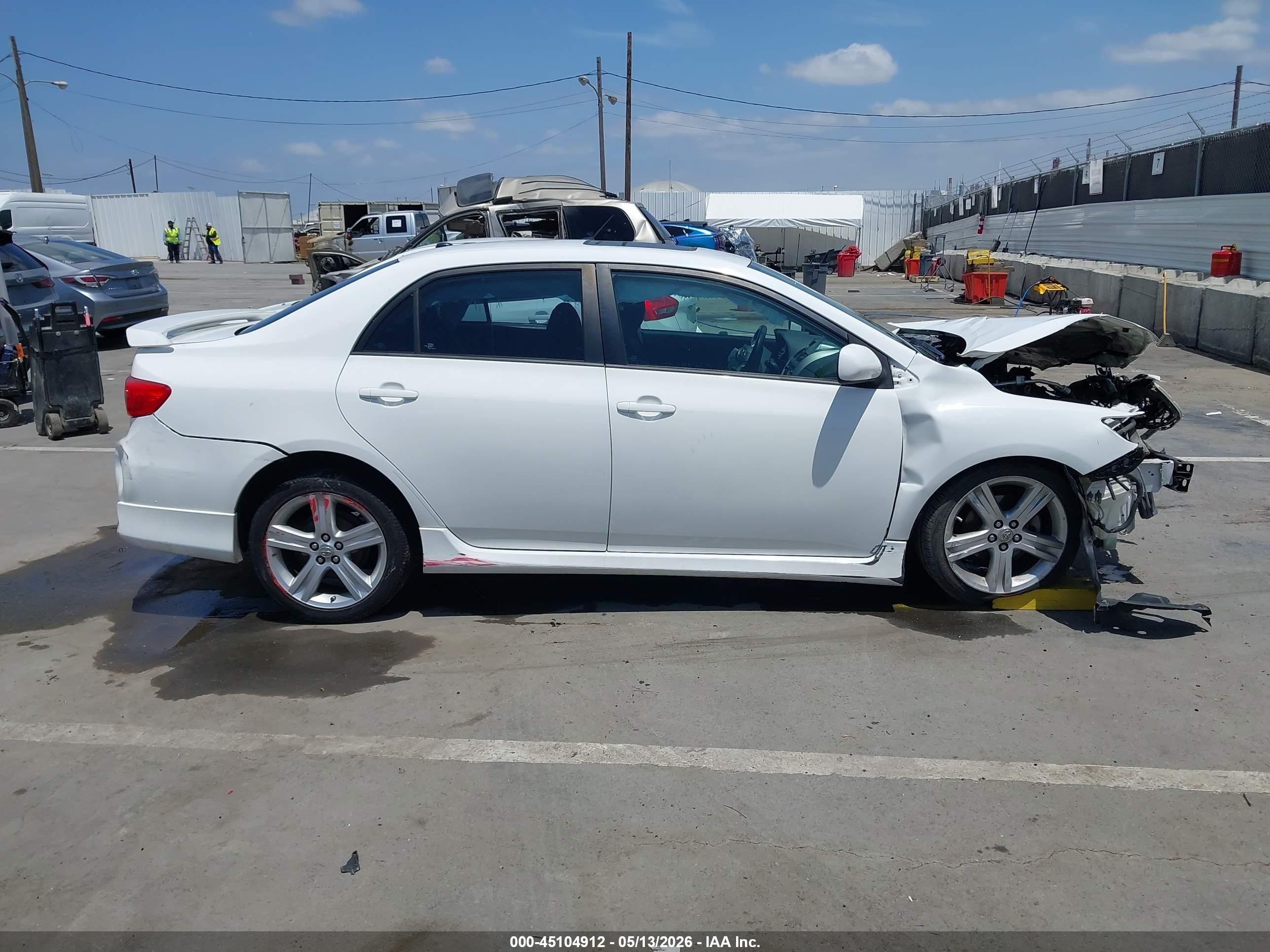 2013 Toyota Corolla S White vin: 5YFBU4EE7DP115702