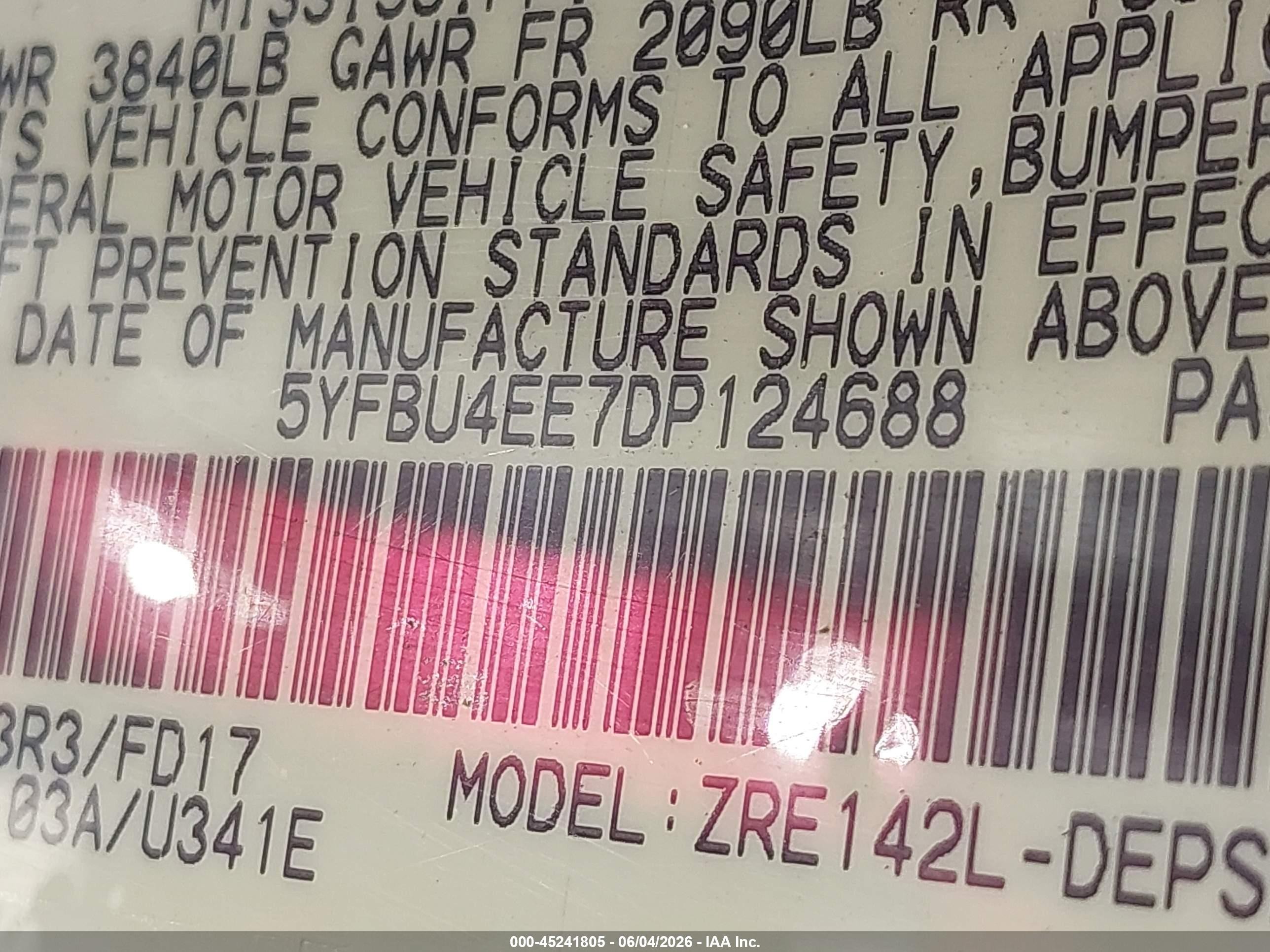 2013 Toyota Corolla S Red vin: 5YFBU4EE7DP124688