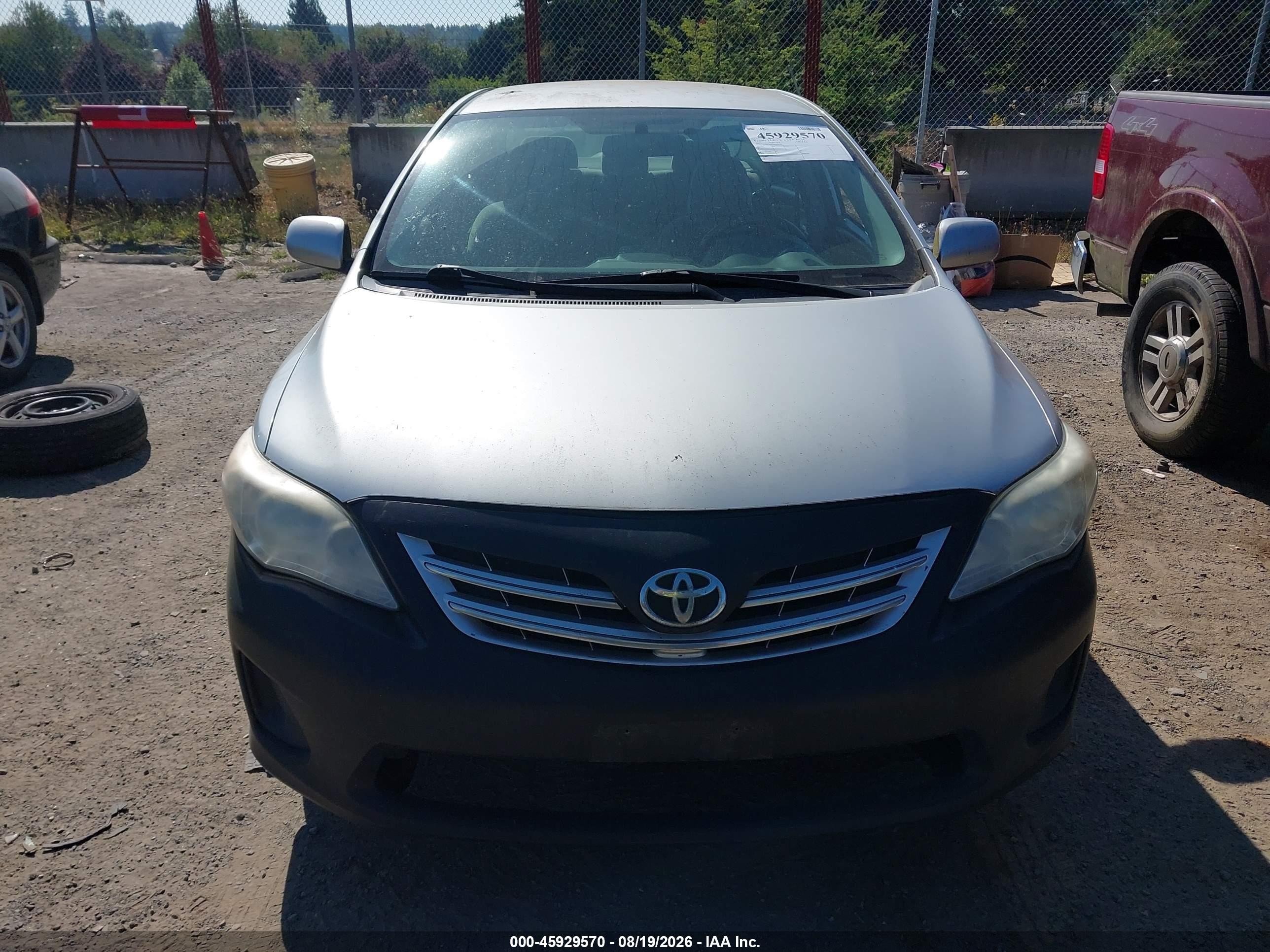 2013 Toyota Corolla Le Серебряный vin: 5YFBU4EE7DP132130