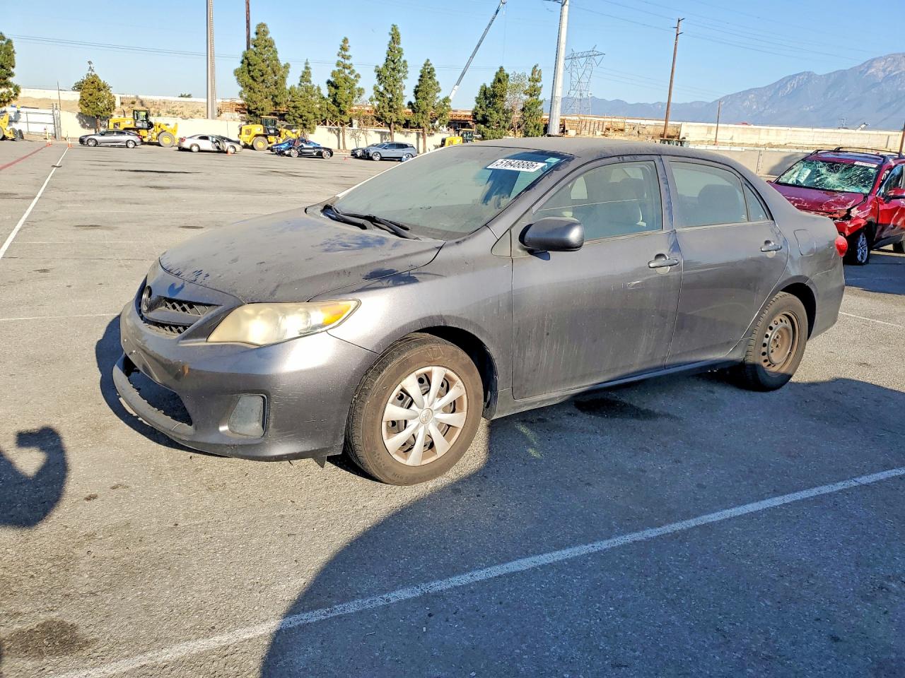 2013 Toyota Corolla L Gray vin: 5YFBU4EE7DP136565
