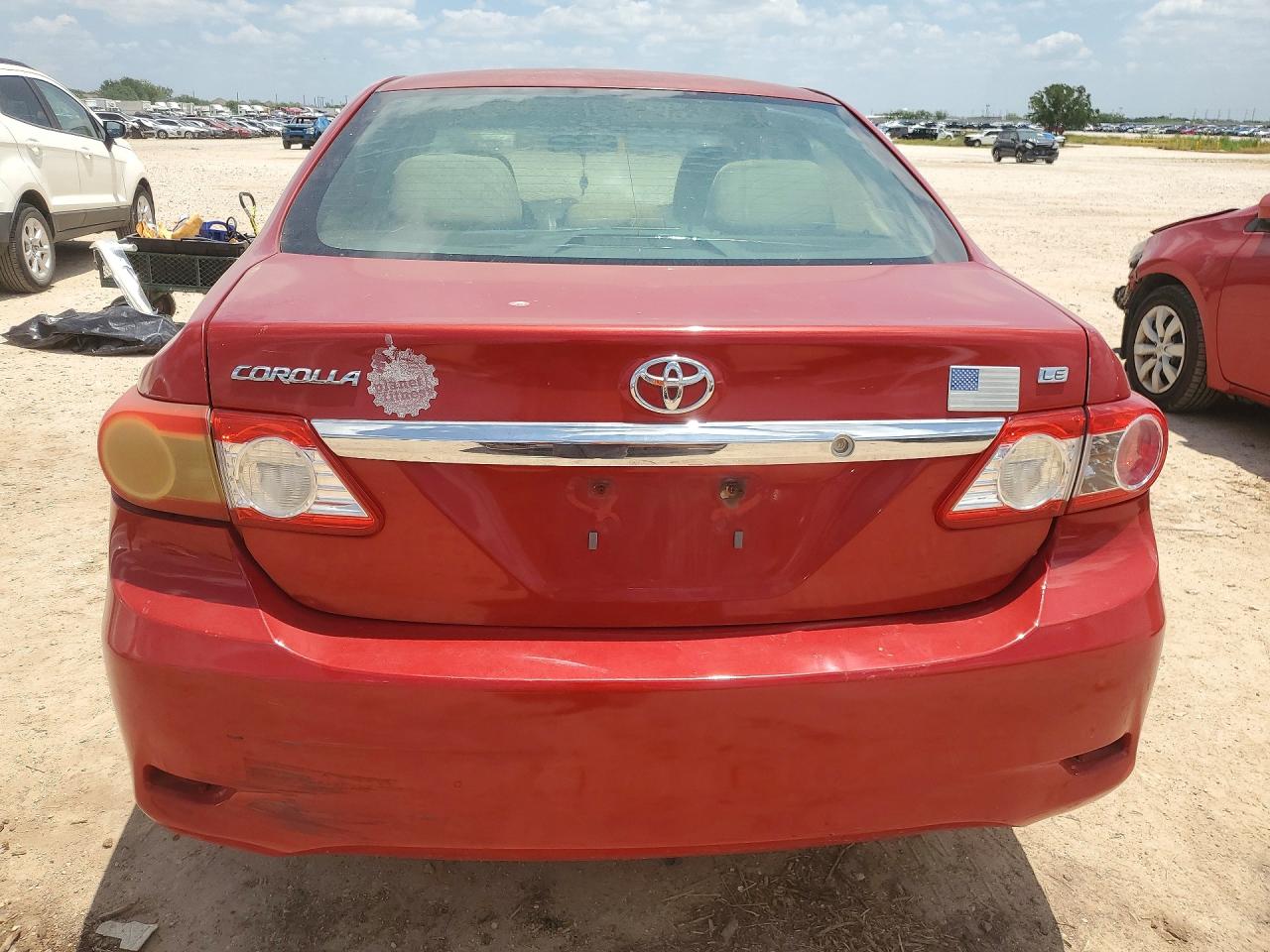 2013 Toyota Corolla Le Red vin: 5YFBU4EE7DP149140