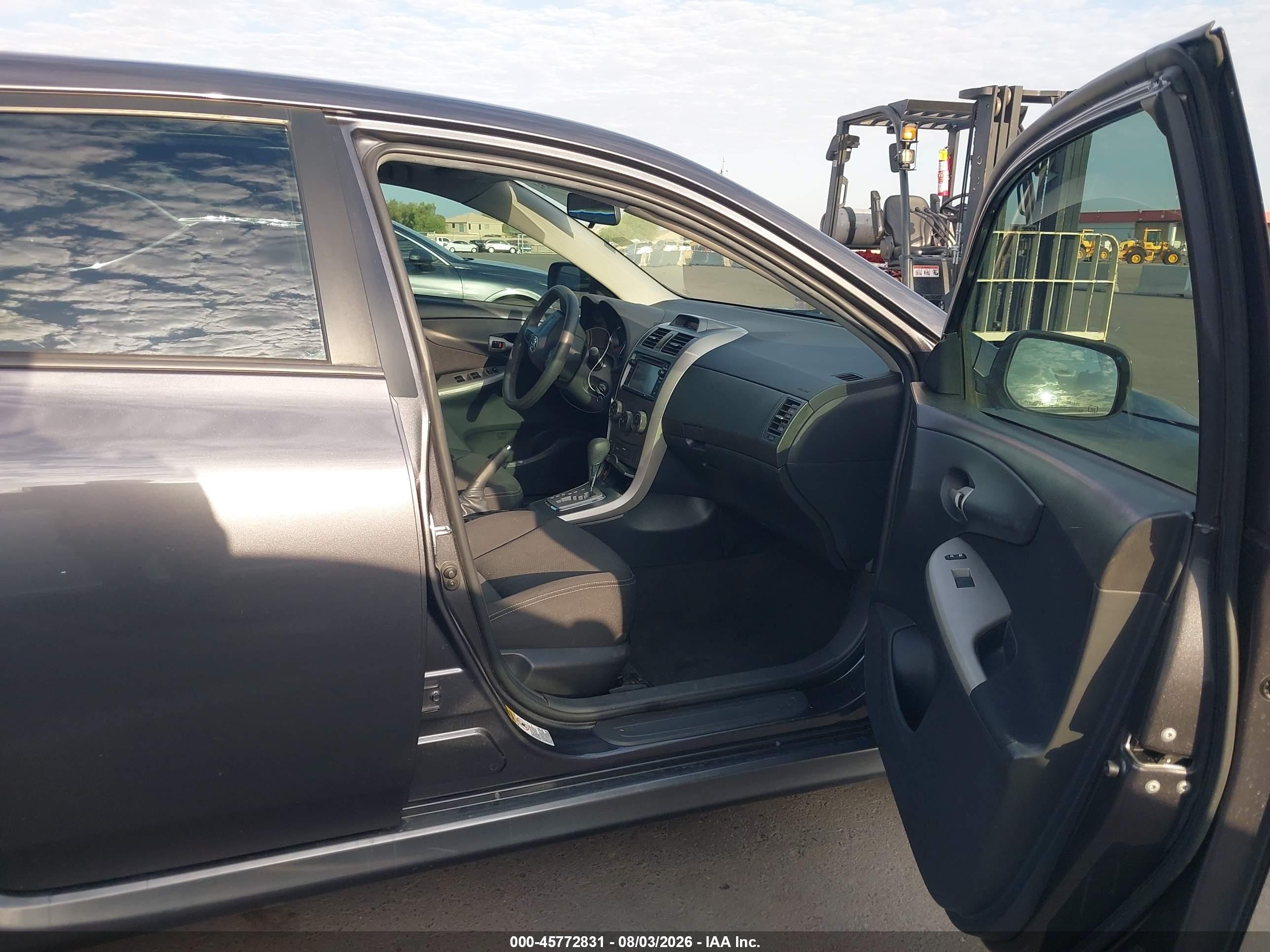 2013 Toyota Corolla S Gray vin: 5YFBU4EE7DP155262