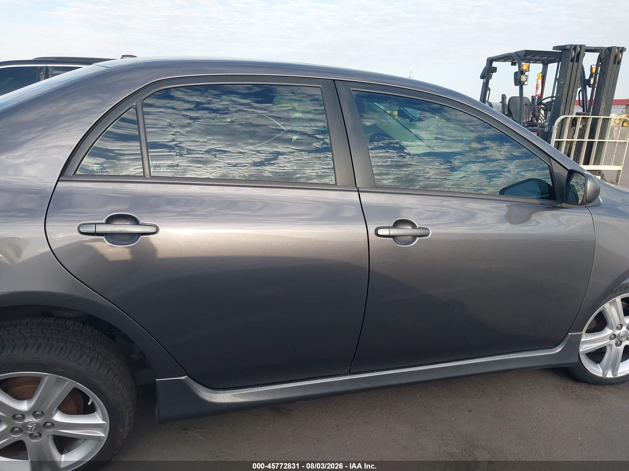 2013 Toyota Corolla S Gray vin: 5YFBU4EE7DP155262
