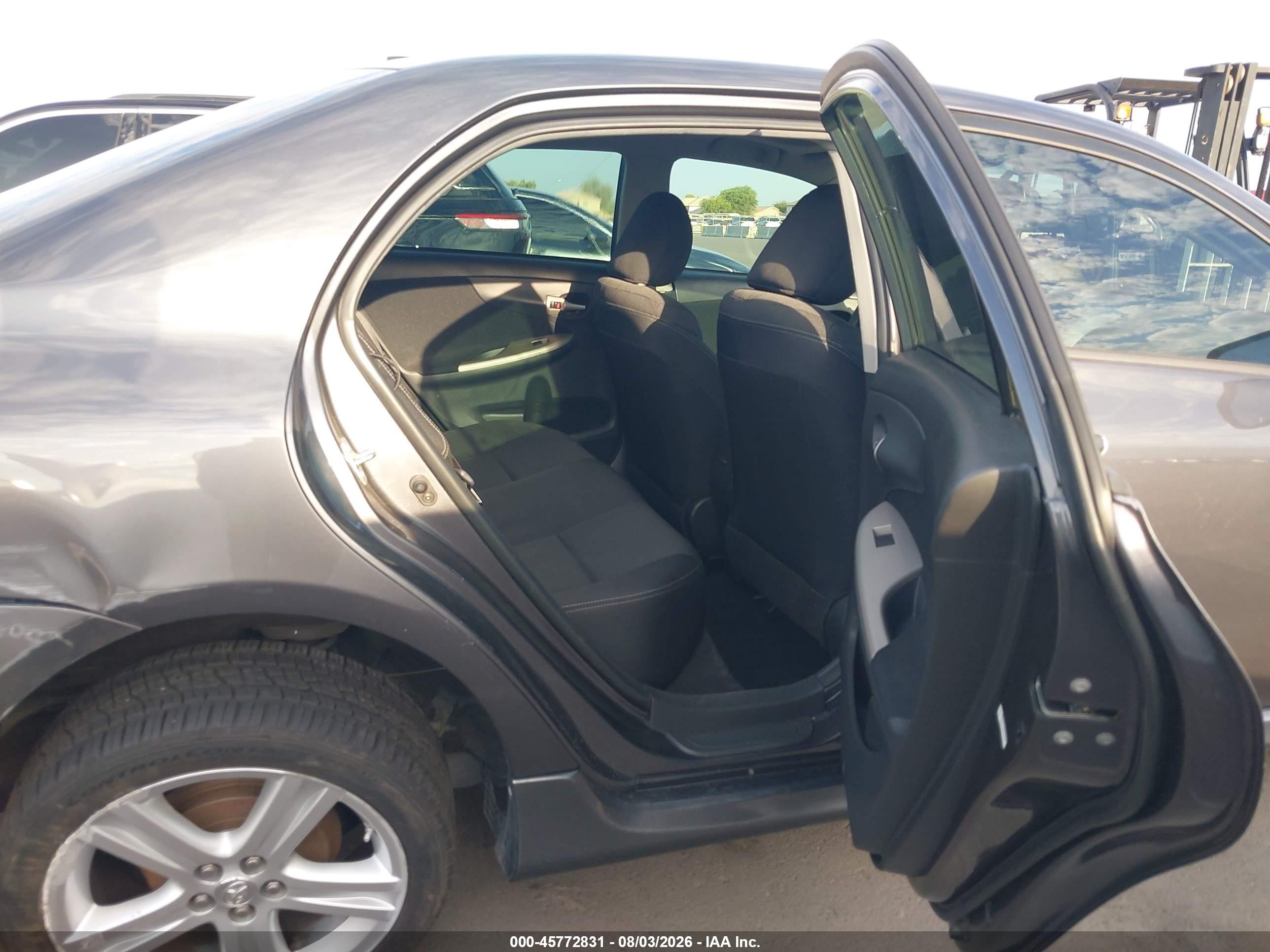 2013 Toyota Corolla S Gray vin: 5YFBU4EE7DP155262