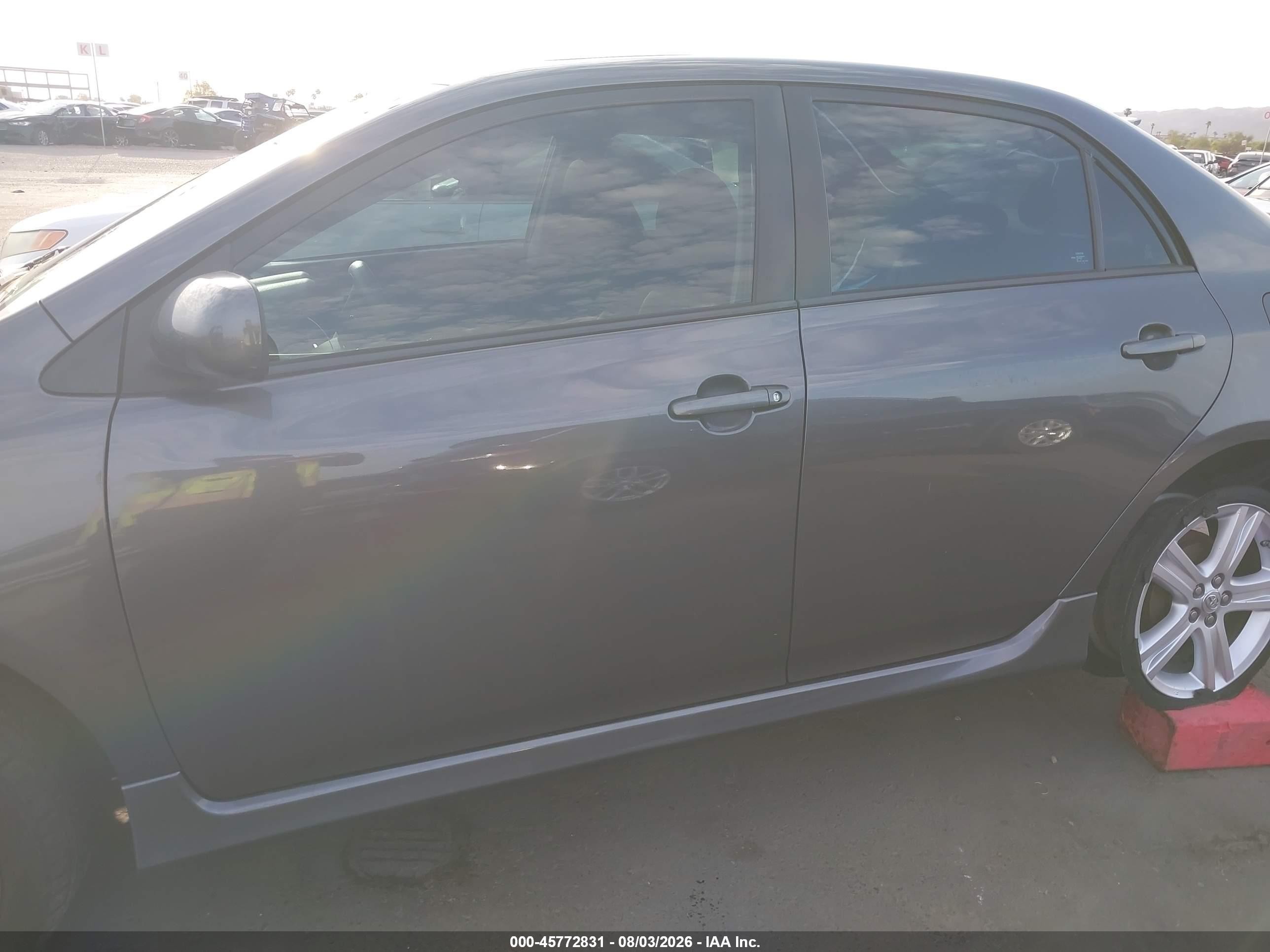 2013 Toyota Corolla S Gray vin: 5YFBU4EE7DP155262