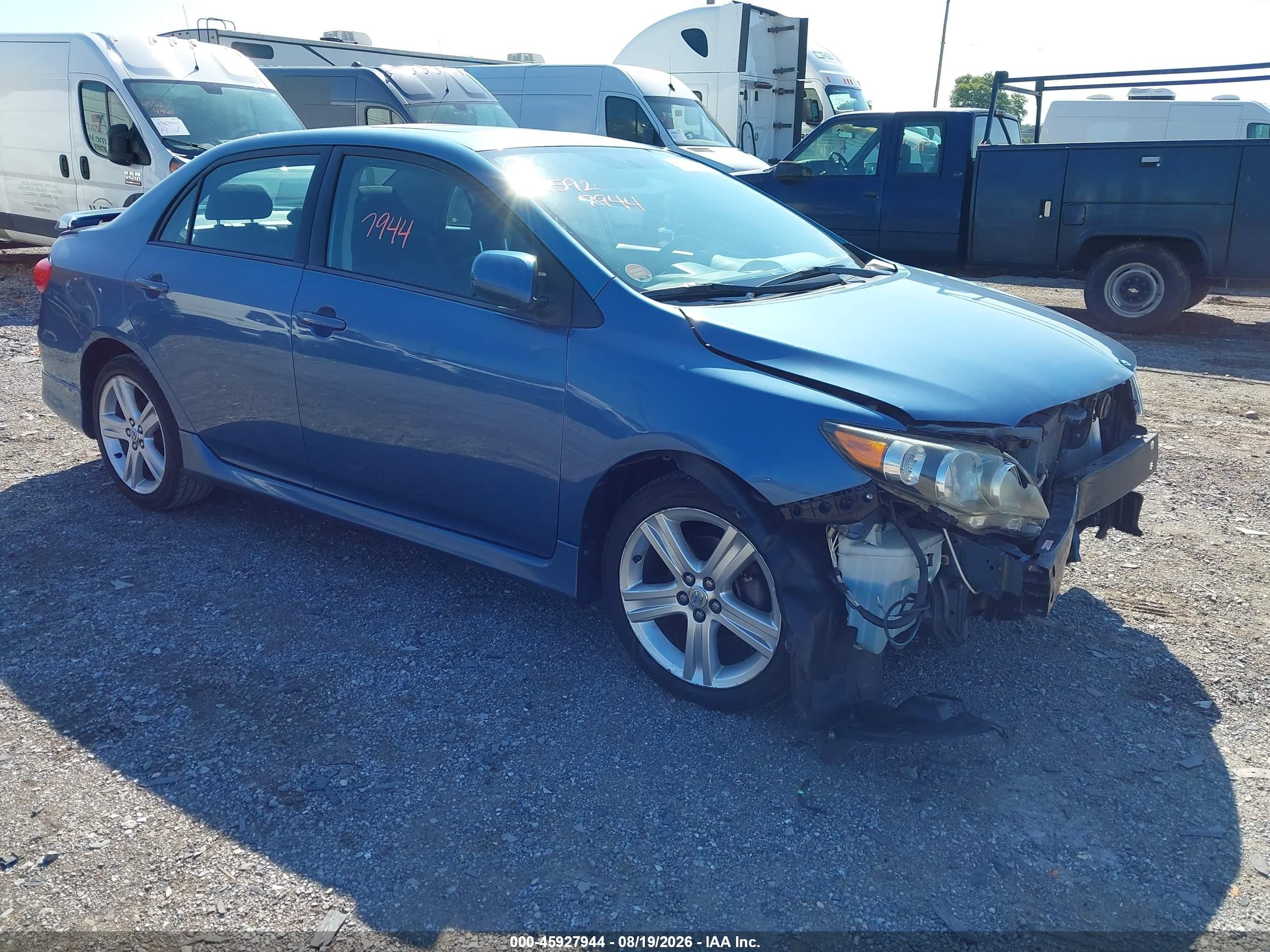 2013 Toyota Corolla S Blue vin: 5YFBU4EE7DP155634