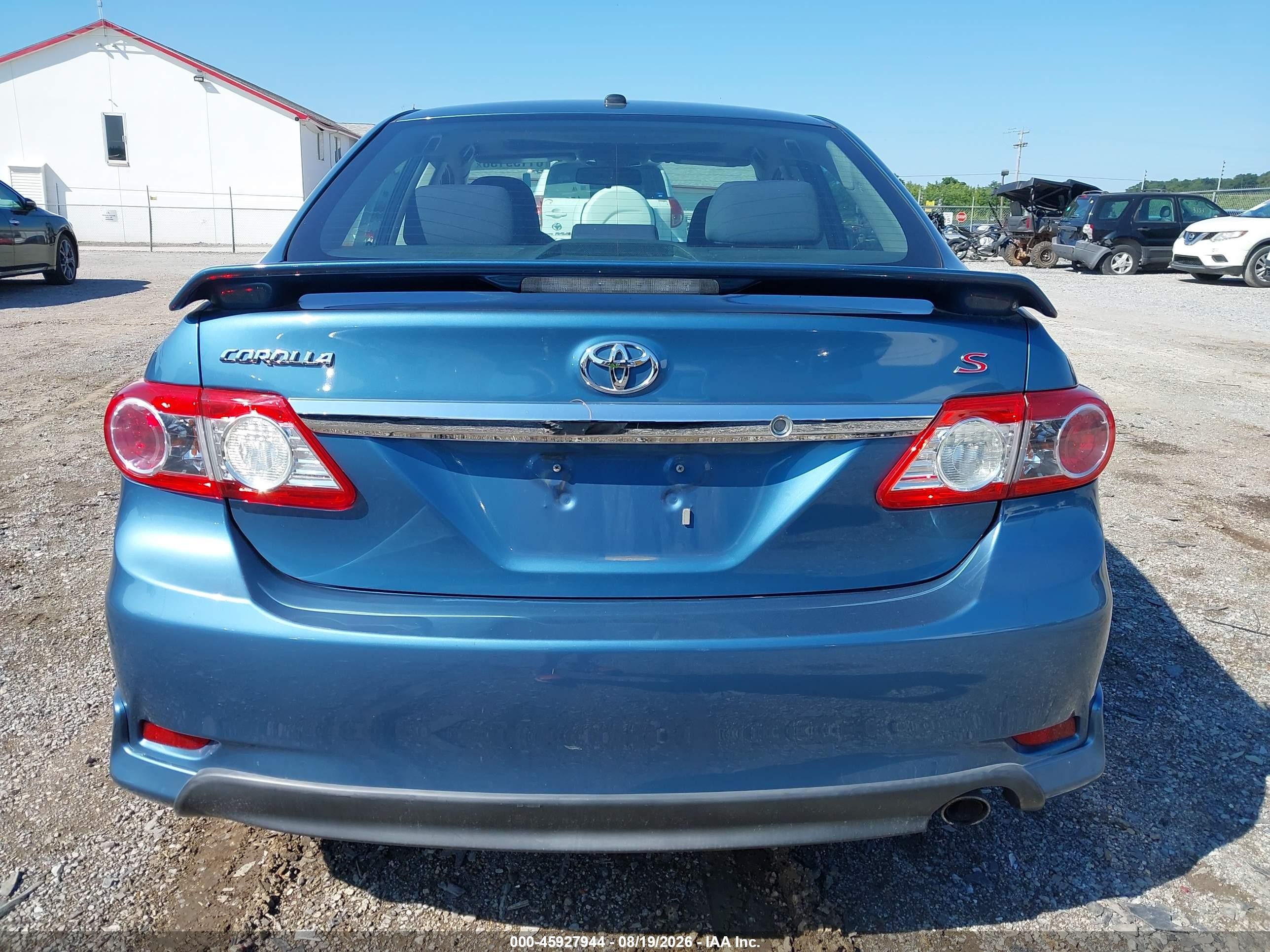 2013 Toyota Corolla S Blue vin: 5YFBU4EE7DP155634