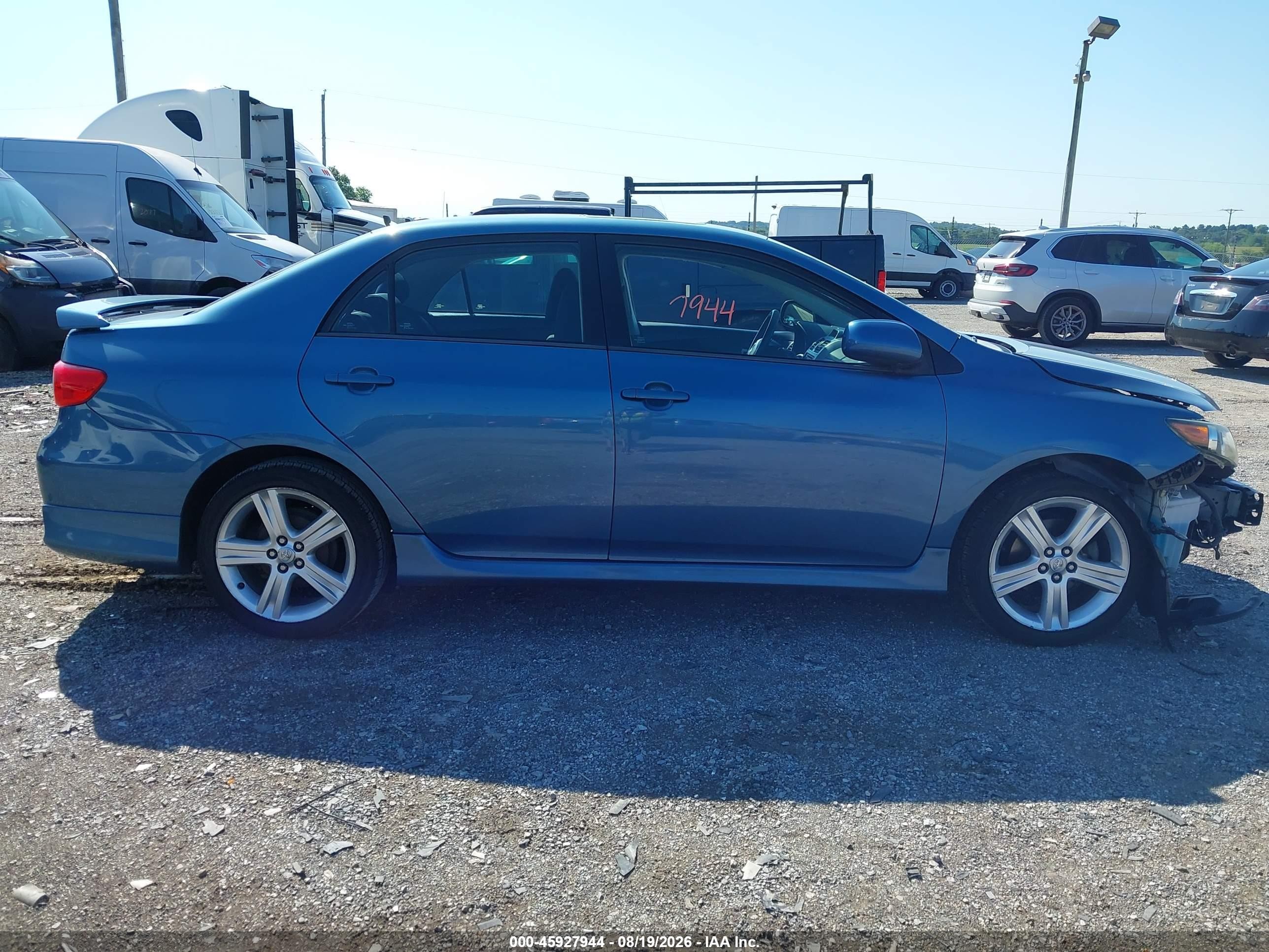 2013 Toyota Corolla S Blue vin: 5YFBU4EE7DP155634