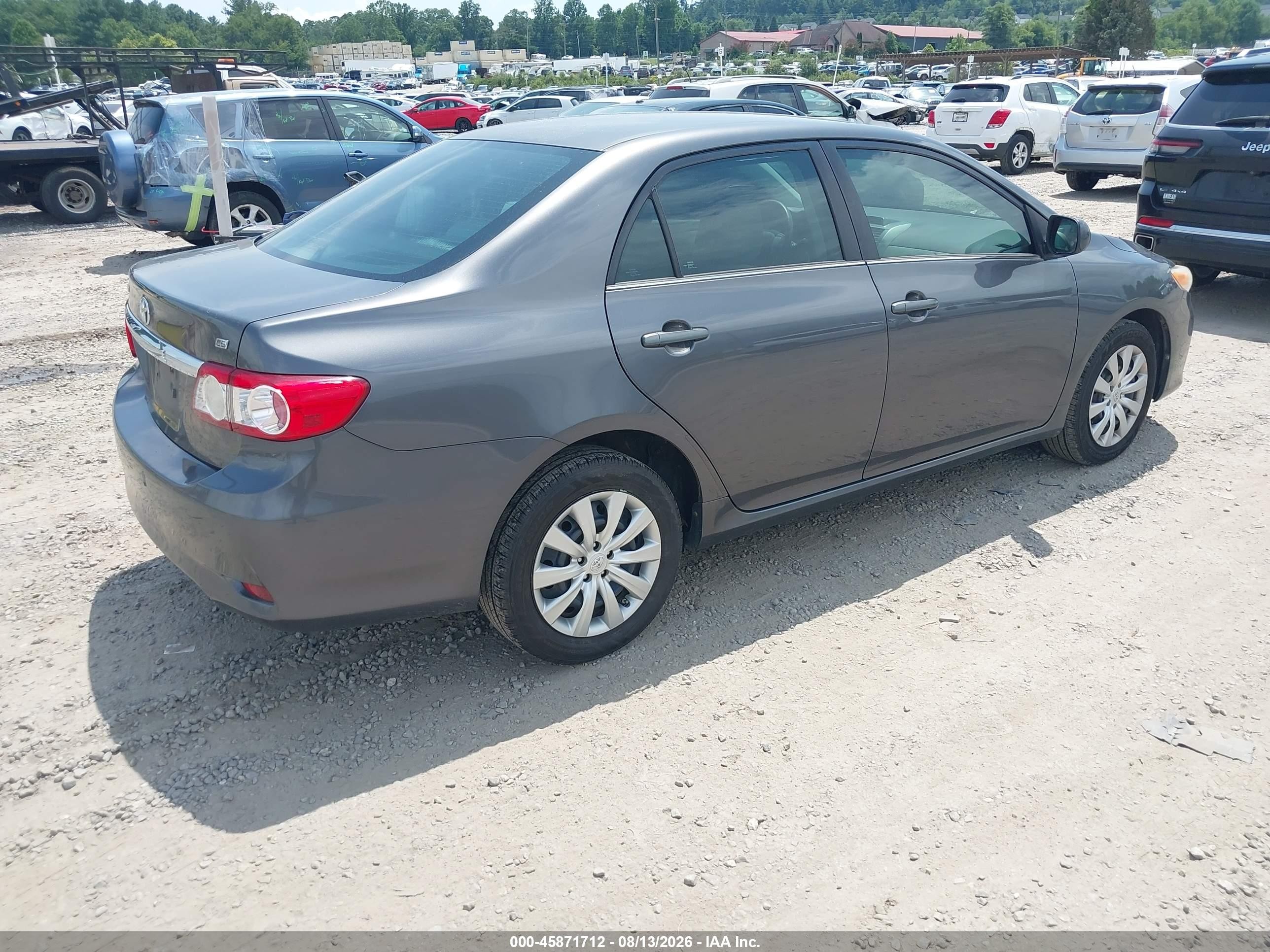 2013 Toyota Corolla Le Blue vin: 5YFBU4EE7DP170859