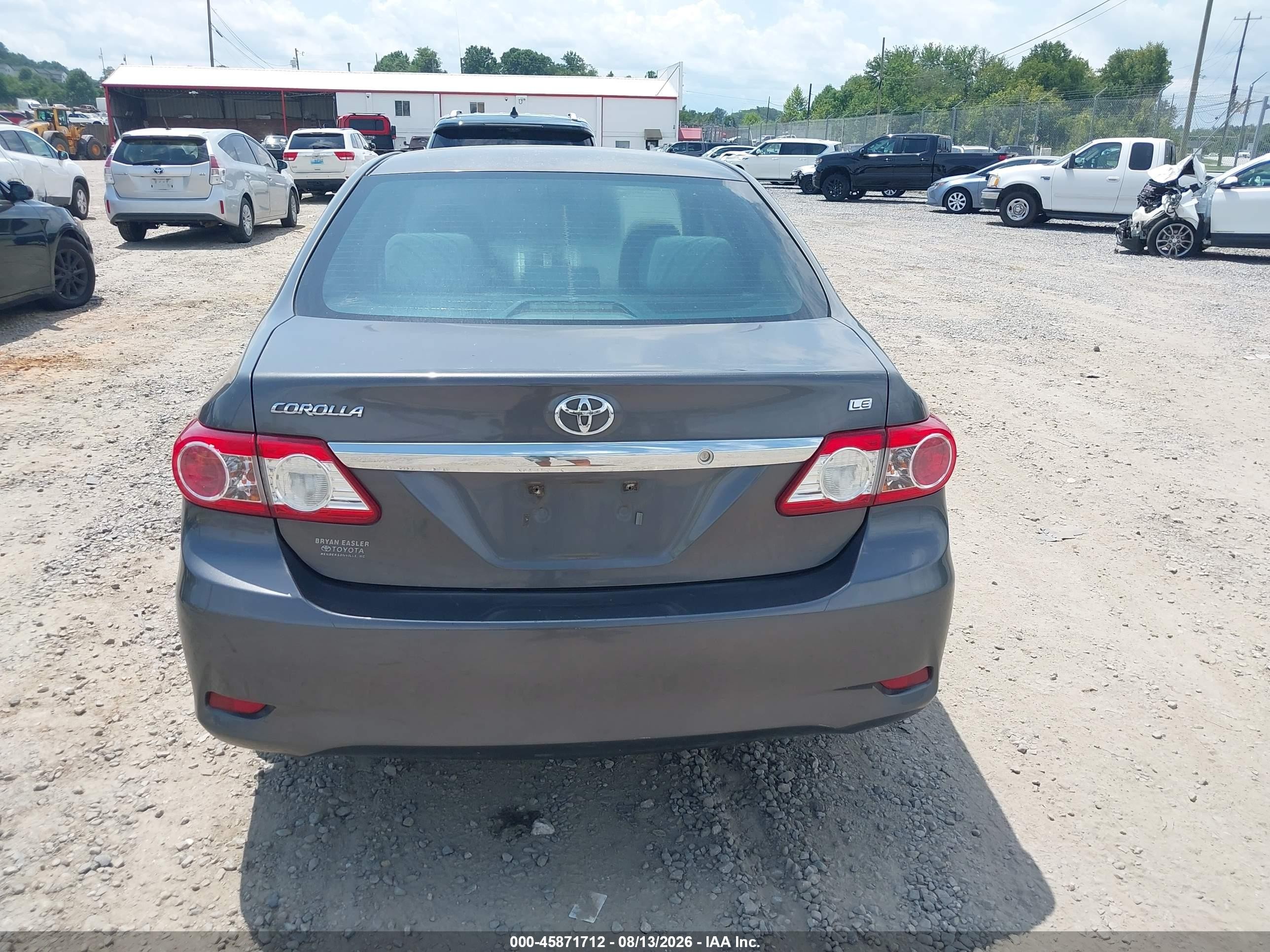 2013 Toyota Corolla Le Blue vin: 5YFBU4EE7DP170859