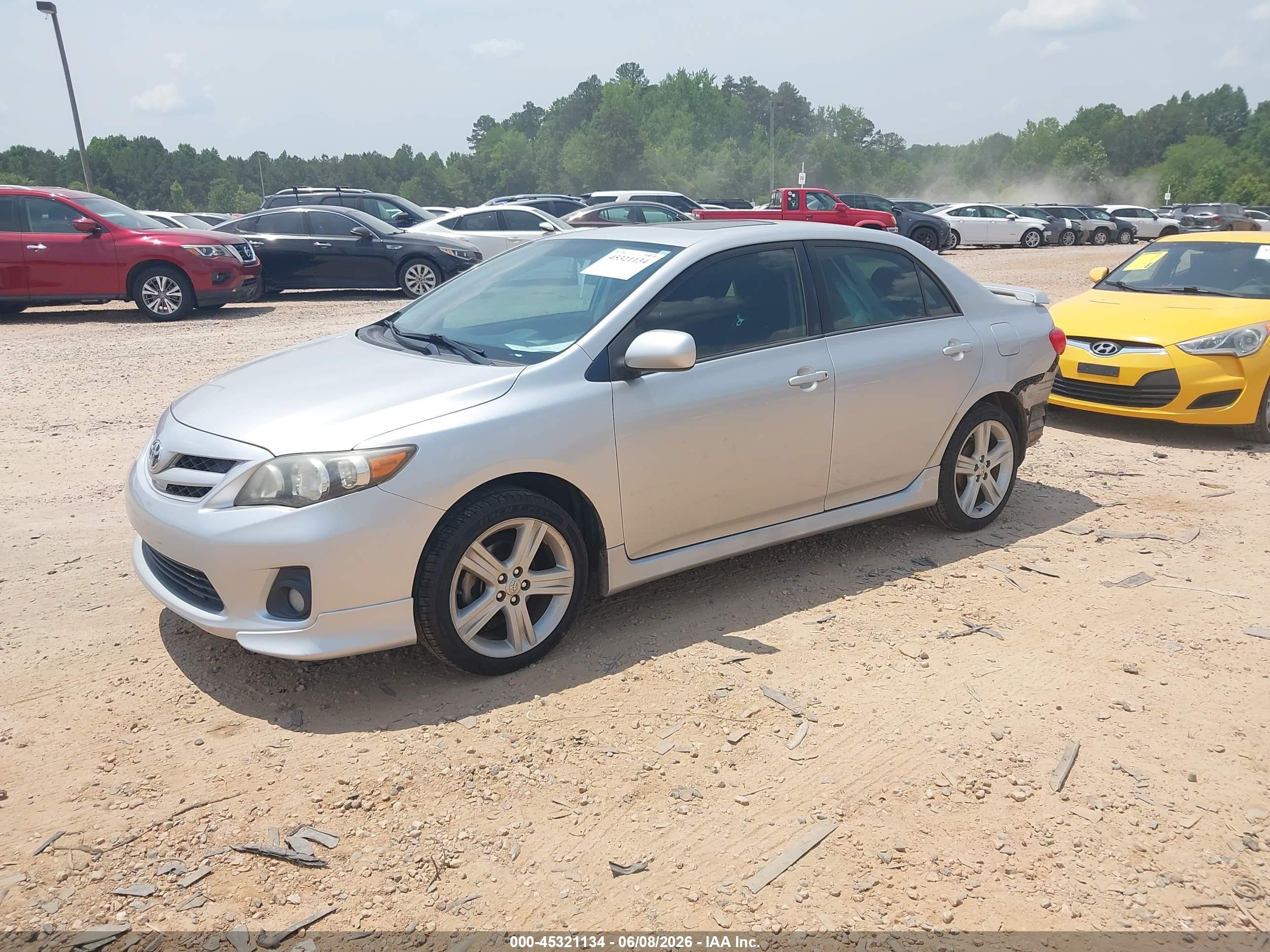 2013 Toyota Corolla S Silver vin: 5YFBU4EE7DP176029