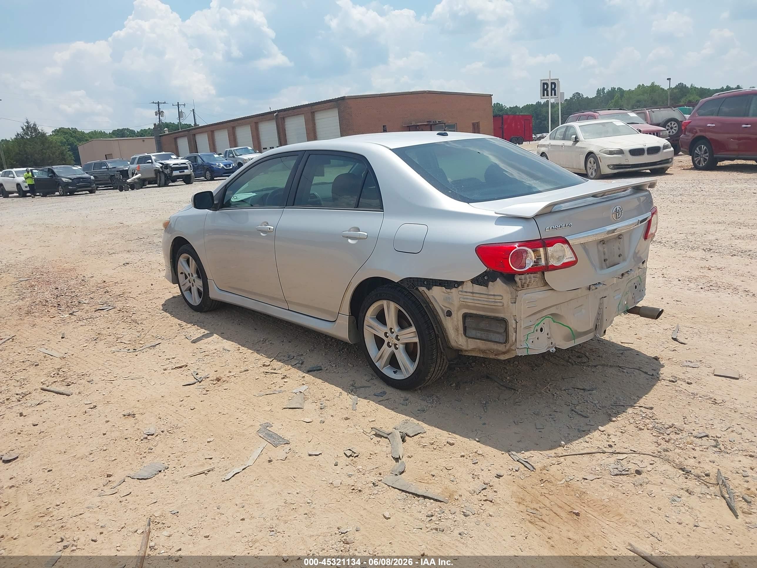 2013 Toyota Corolla S Silver vin: 5YFBU4EE7DP176029
