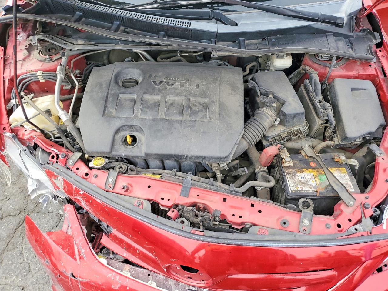 2013 Toyota Corolla S Красный vin: 5YFBU4EE7DP176838