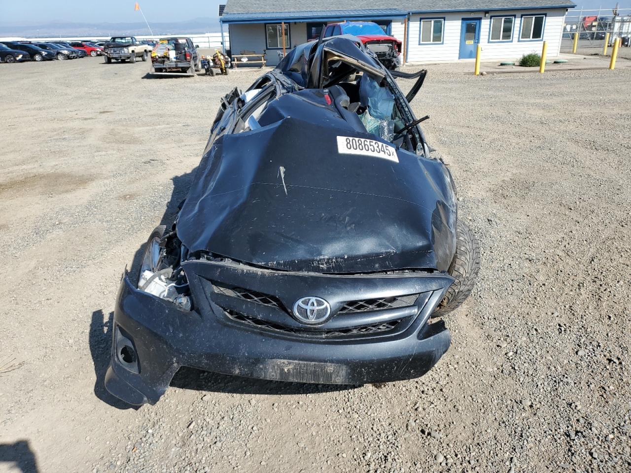 2013 Toyota Corolla Black vin: 5YFBU4EE7DP184146