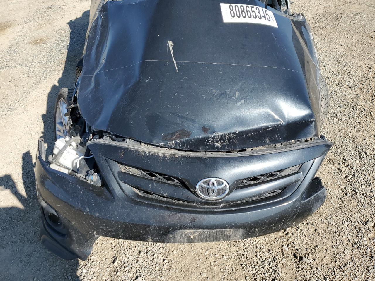 2013 Toyota Corolla Black vin: 5YFBU4EE7DP184146