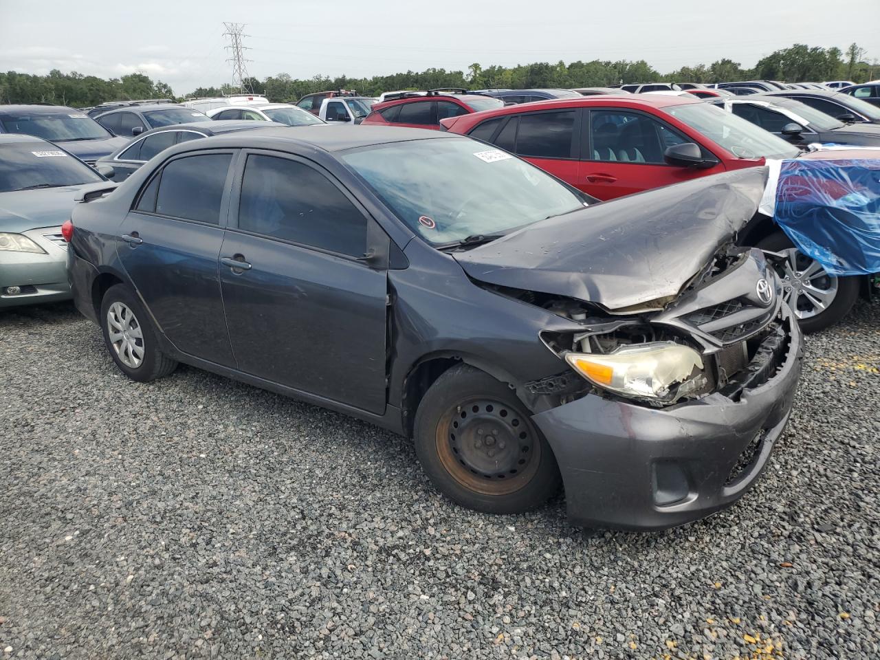 2013 Toyota Corolla L Серый vin: 5YFBU4EE7DP189136