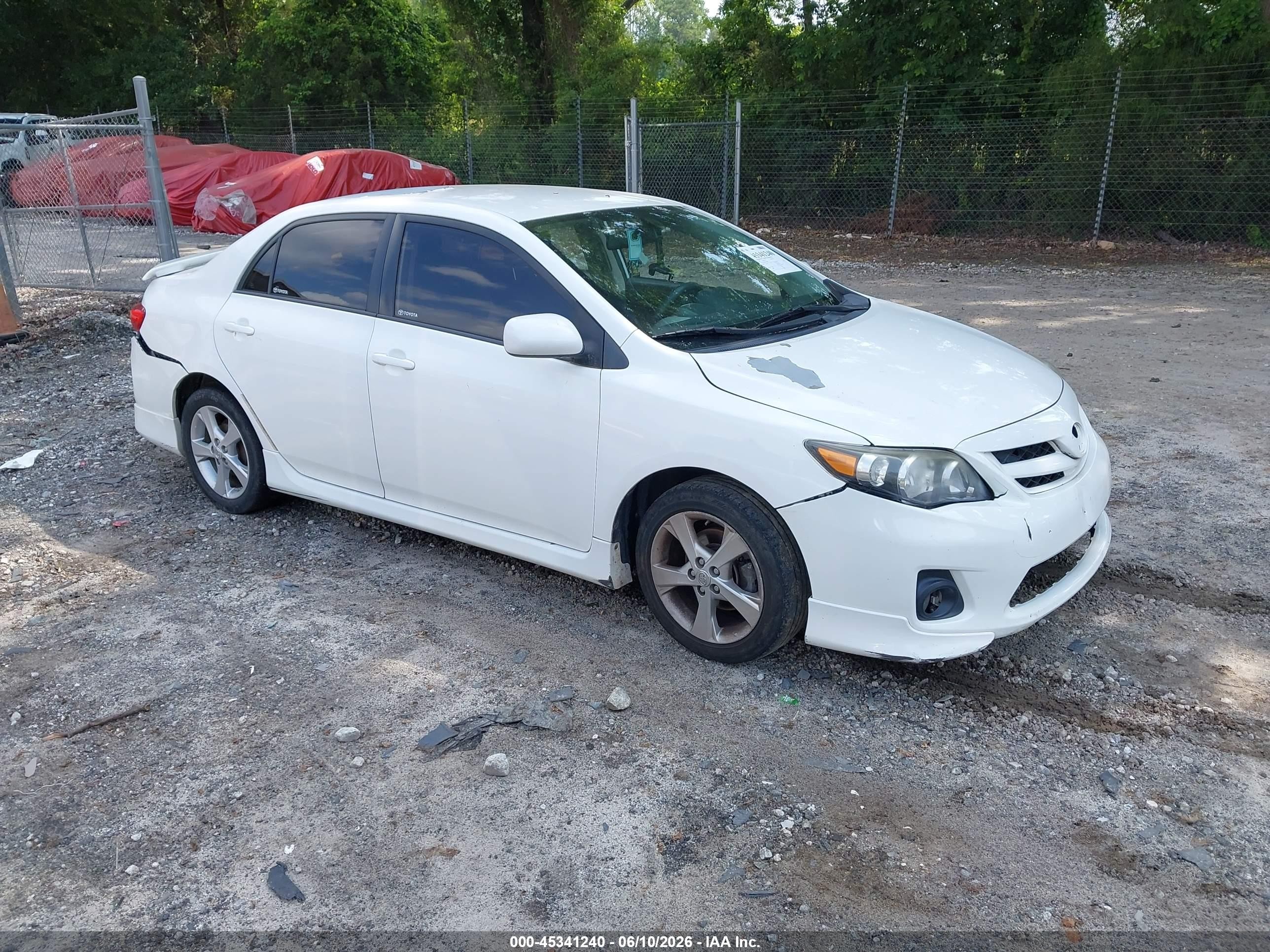 2013 Toyota Corolla S White vin: 5YFBU4EE7DP190819
