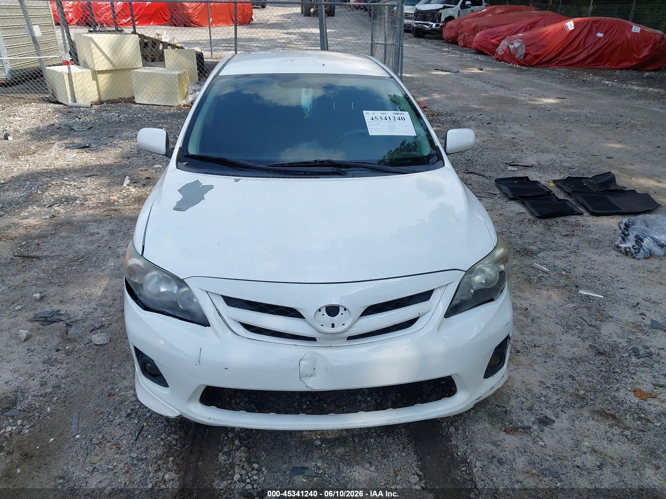 2013 Toyota Corolla S White vin: 5YFBU4EE7DP190819