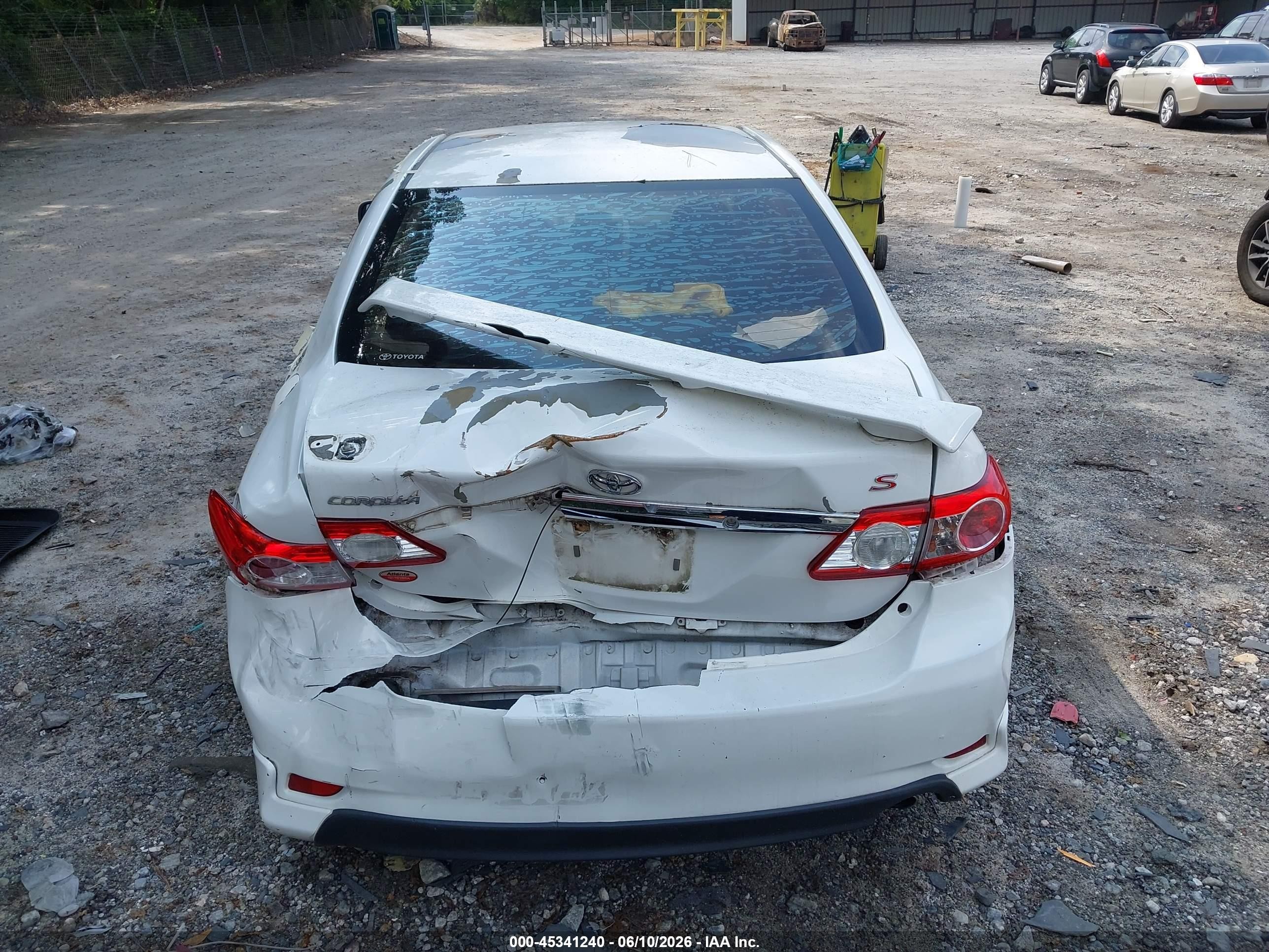 2013 Toyota Corolla S White vin: 5YFBU4EE7DP190819