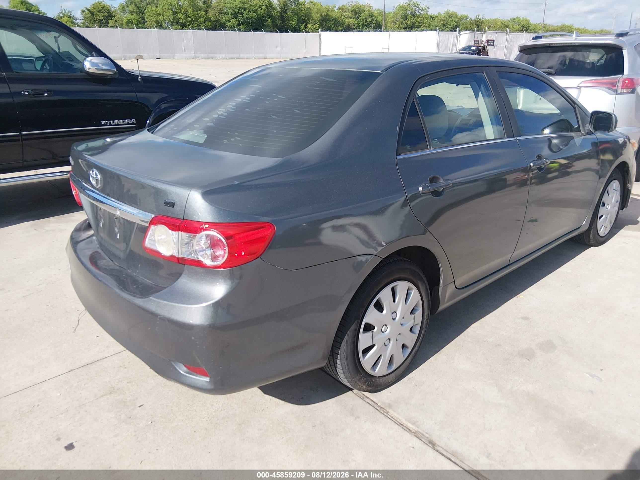 2013 Toyota Corolla Le Gray vin: 5YFBU4EE7DP193395