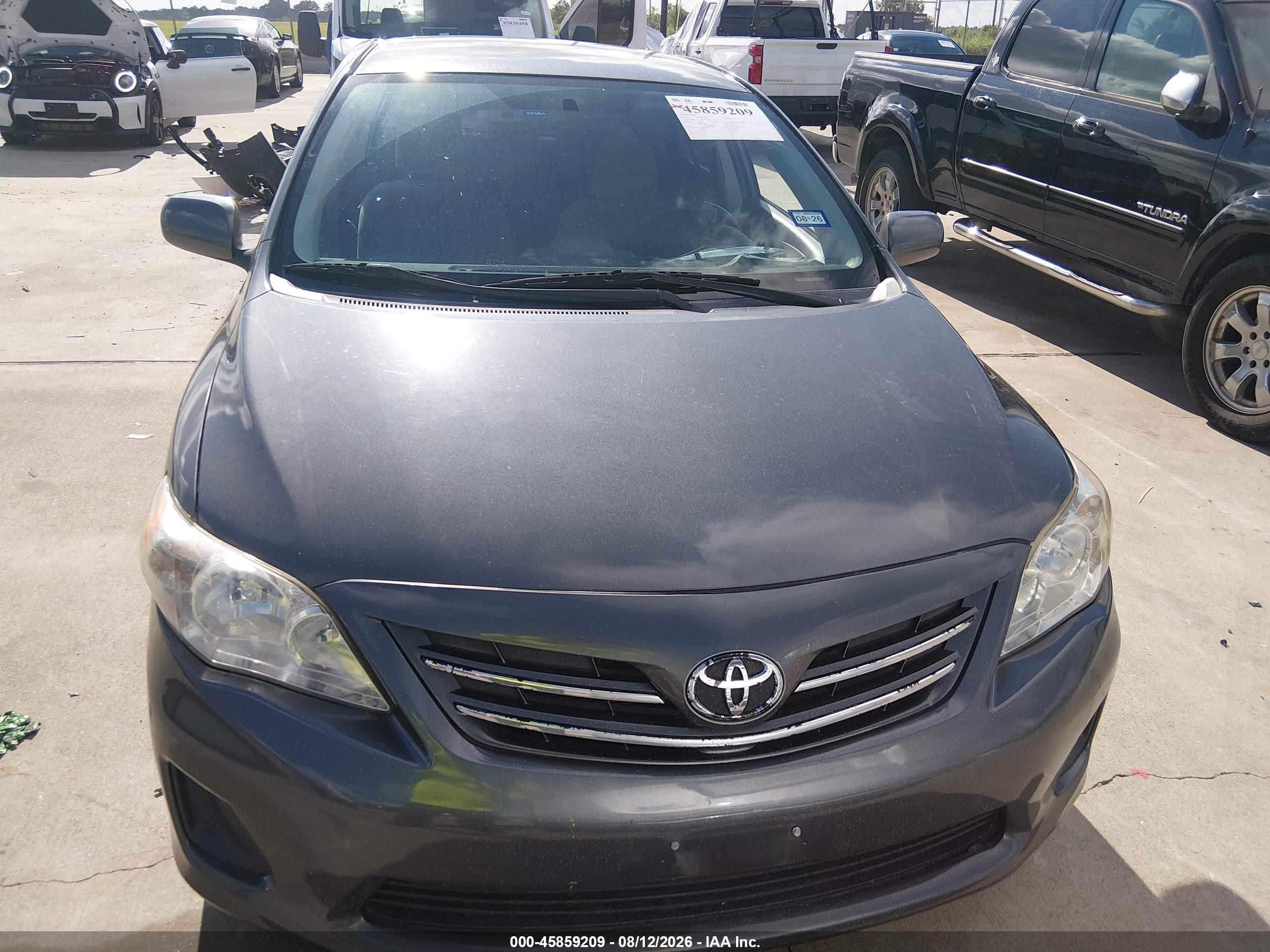 2013 Toyota Corolla Le Gray vin: 5YFBU4EE7DP193395