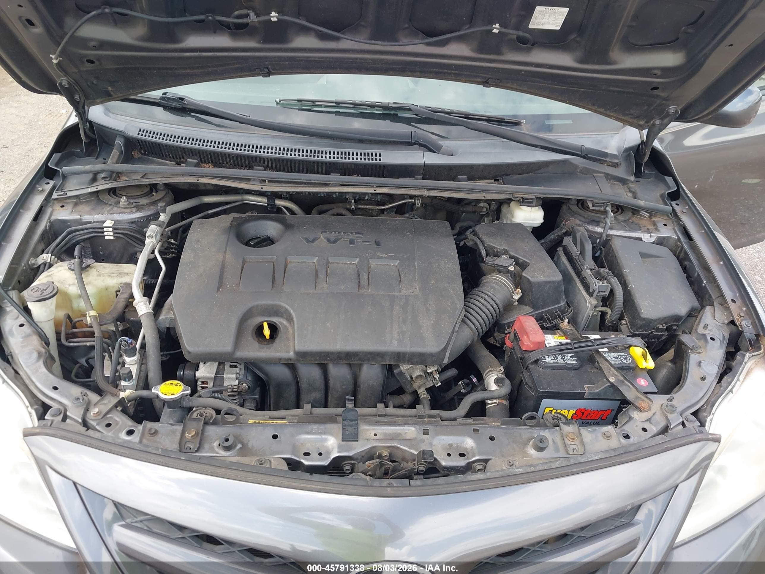 2013 Toyota Corolla L Gray vin: 5YFBU4EE7DP195857