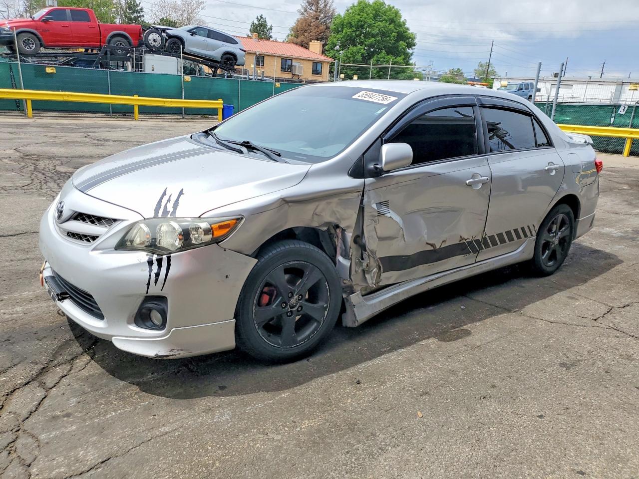 2013 Toyota Corolla S Silver vin: 5YFBU4EE7DP207361