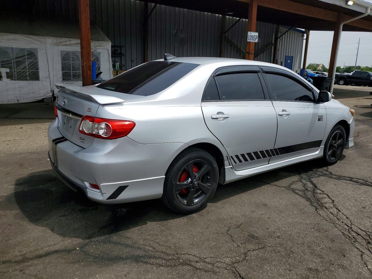 2013 Toyota Corolla S Silver vin: 5YFBU4EE7DP207361