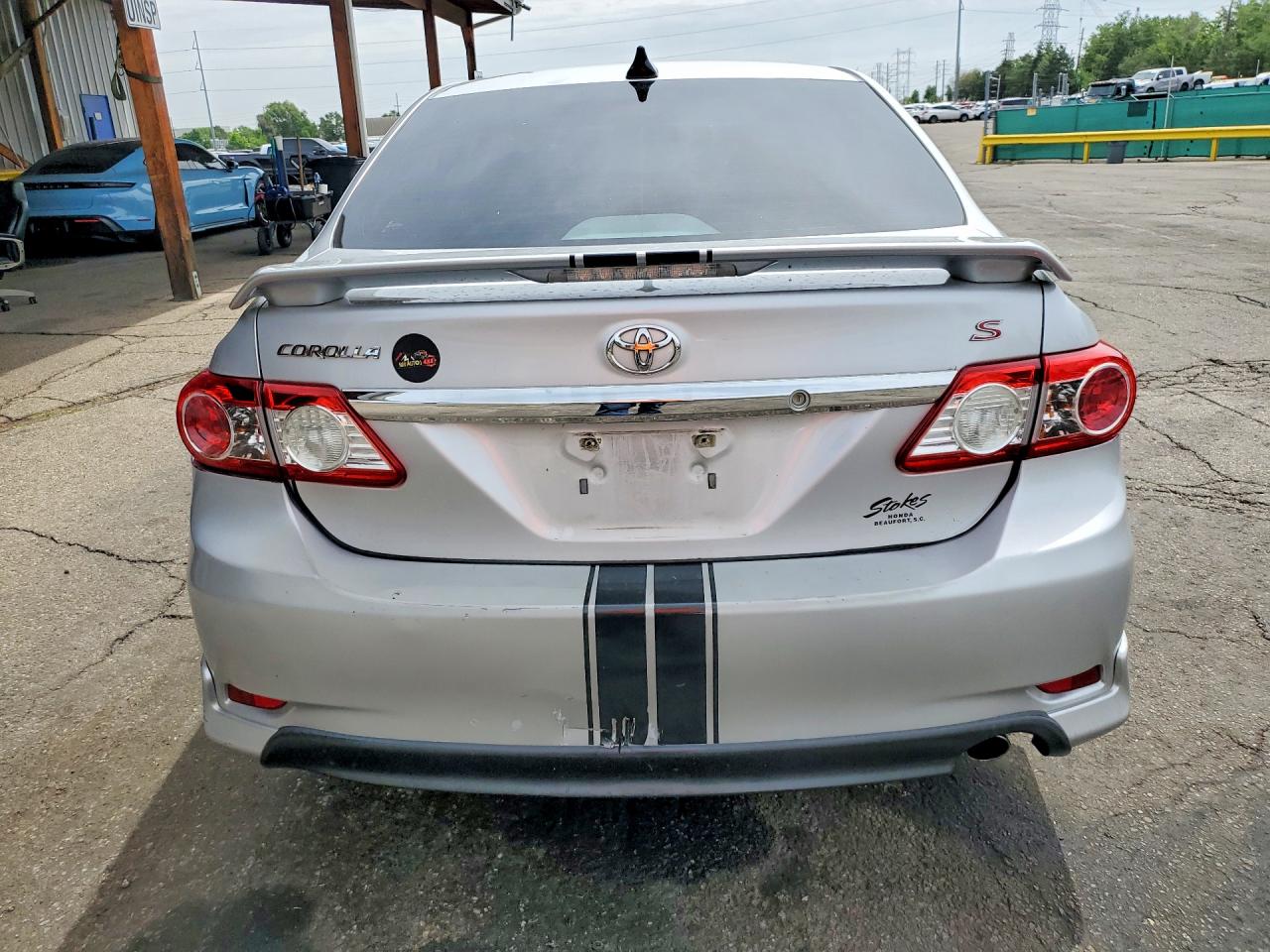 2013 Toyota Corolla S Silver vin: 5YFBU4EE7DP207361