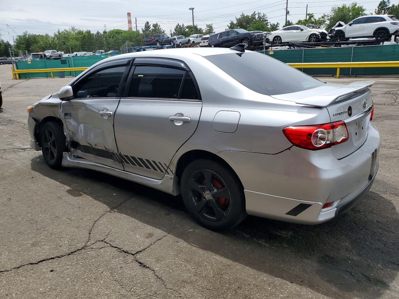 2013 Toyota Corolla S Silver vin: 5YFBU4EE7DP207361