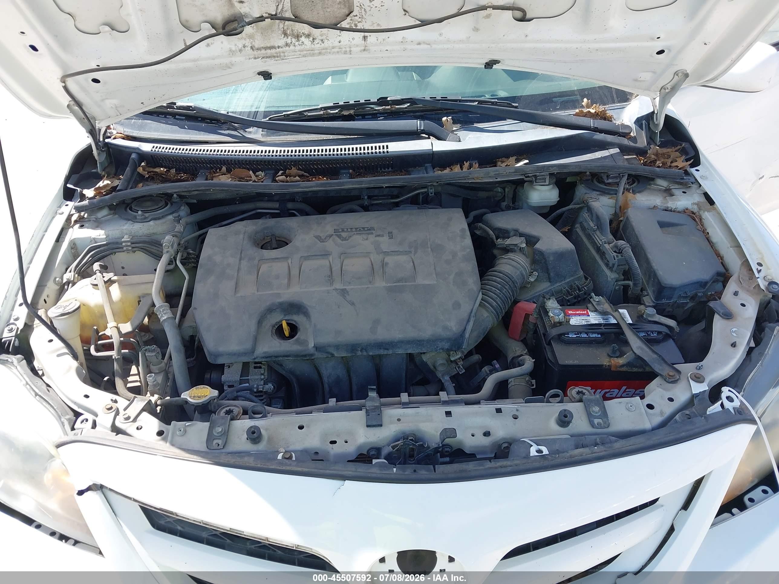 2013 Toyota Corolla S White vin: 5YFBU4EE7DP211233