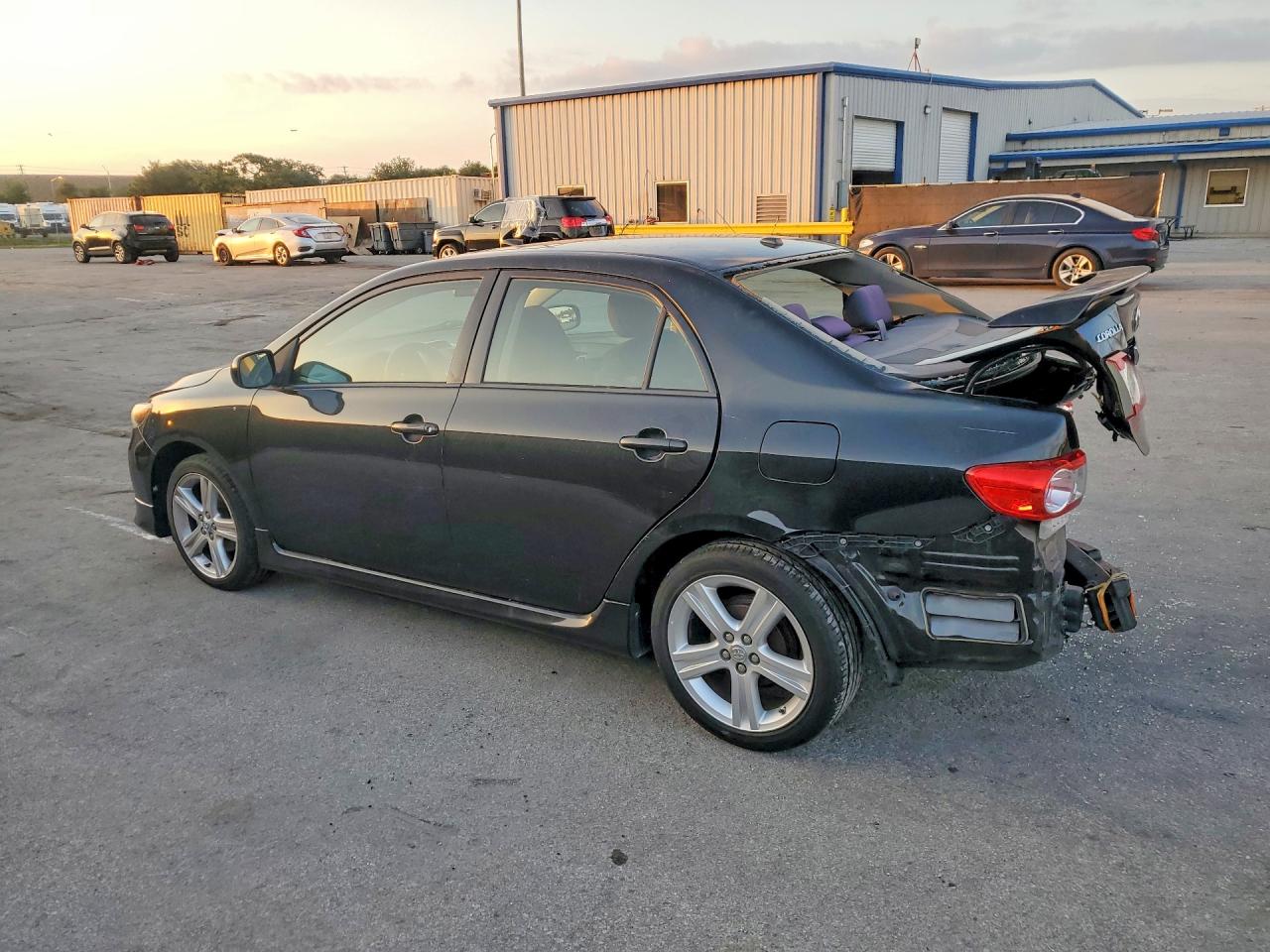 2013 Toyota Corolla S Black vin: 5YFBU4EE7DP217825