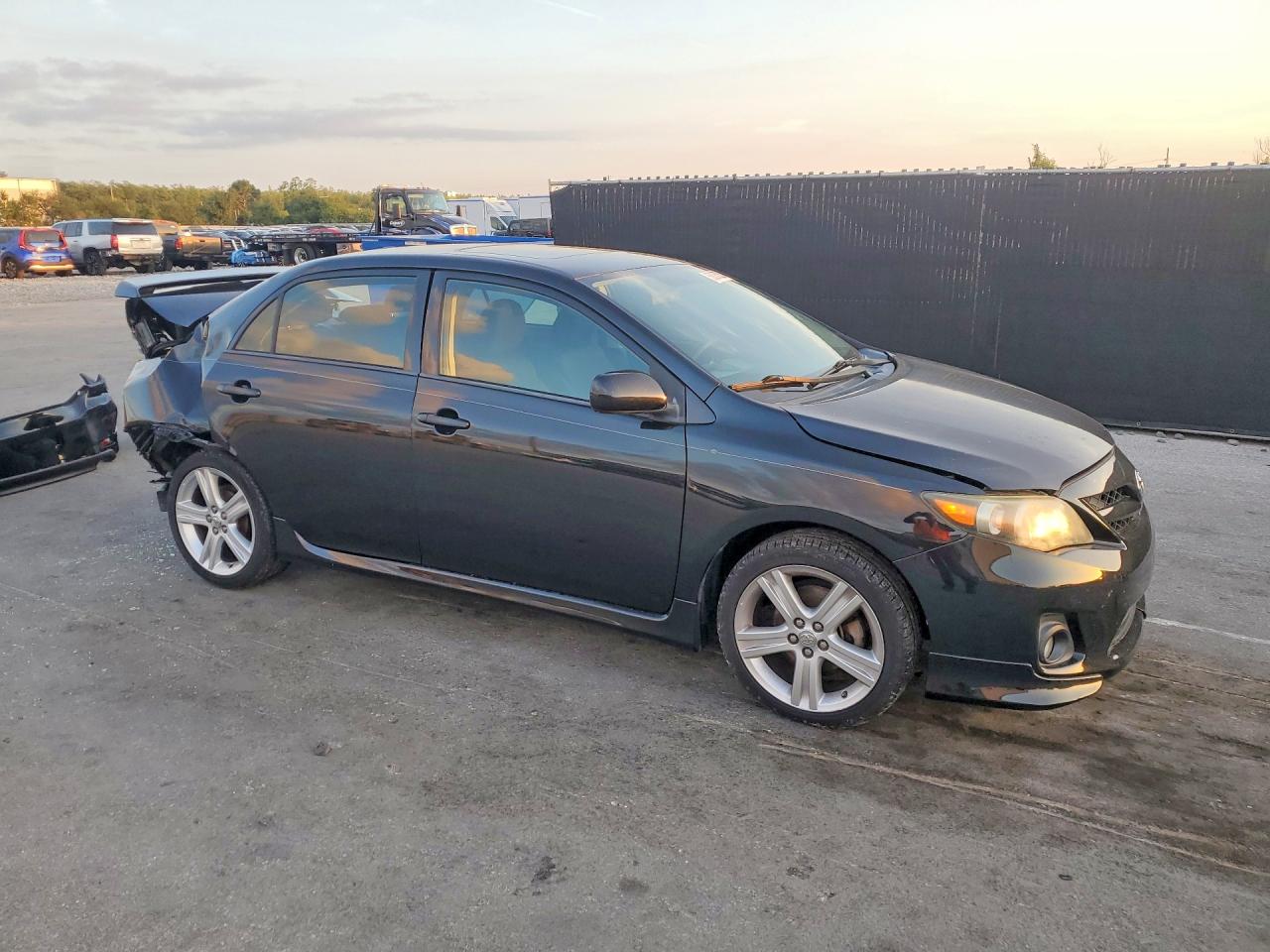 2013 Toyota Corolla S Black vin: 5YFBU4EE7DP217825