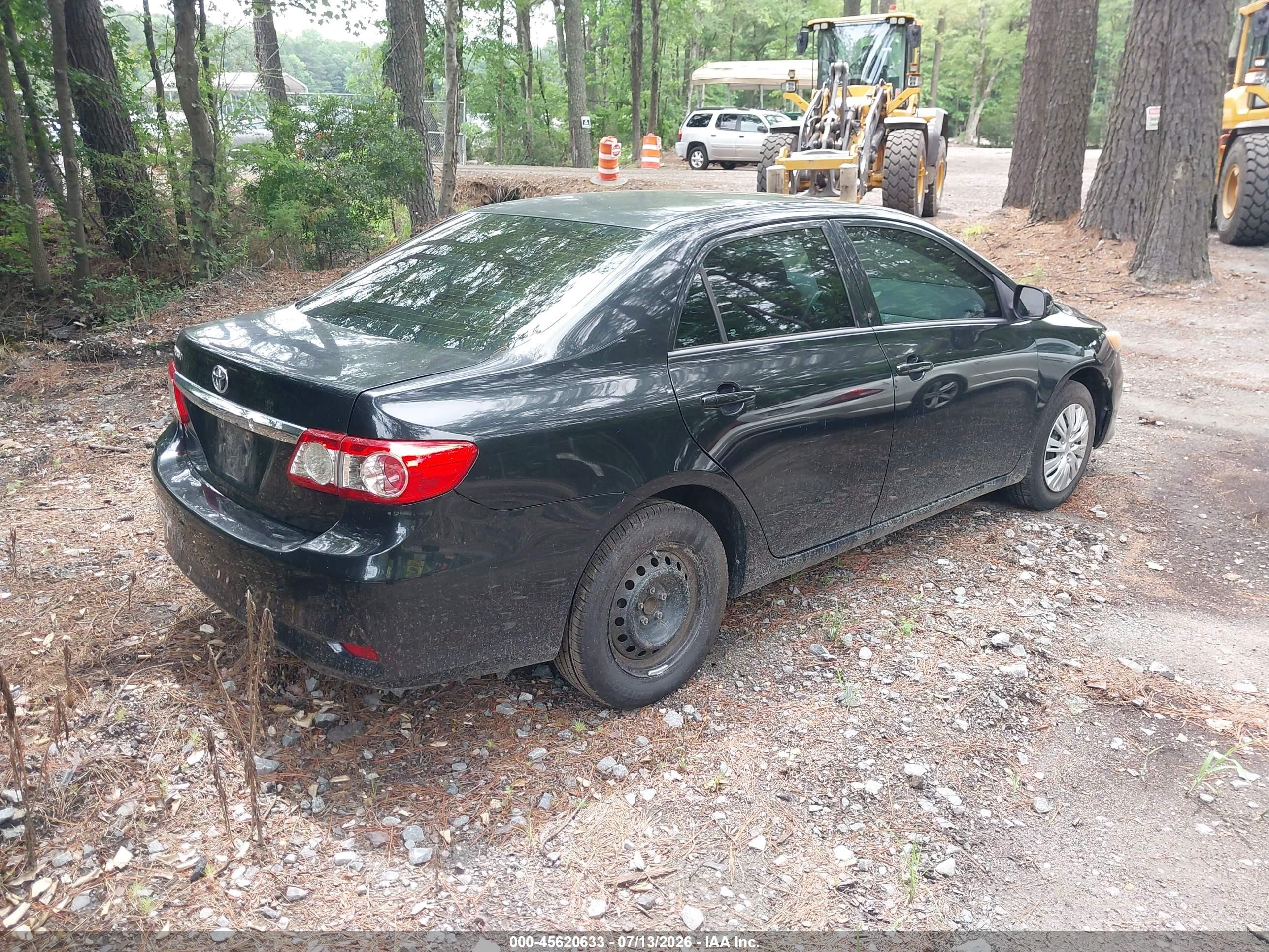 2013 Toyota Corolla L Black vin: 5YFBU4EE7DP223964