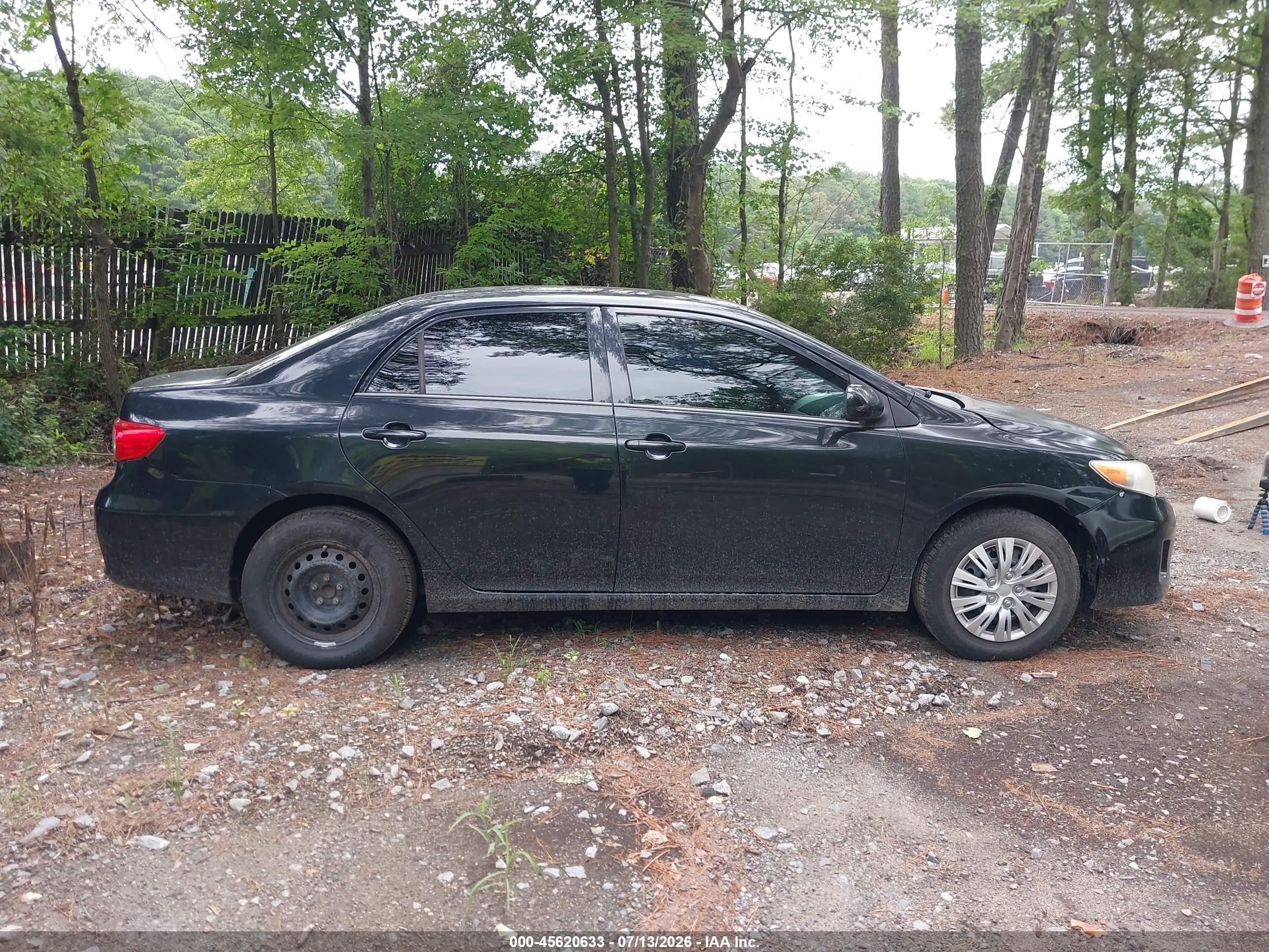 2013 Toyota Corolla L Black vin: 5YFBU4EE7DP223964