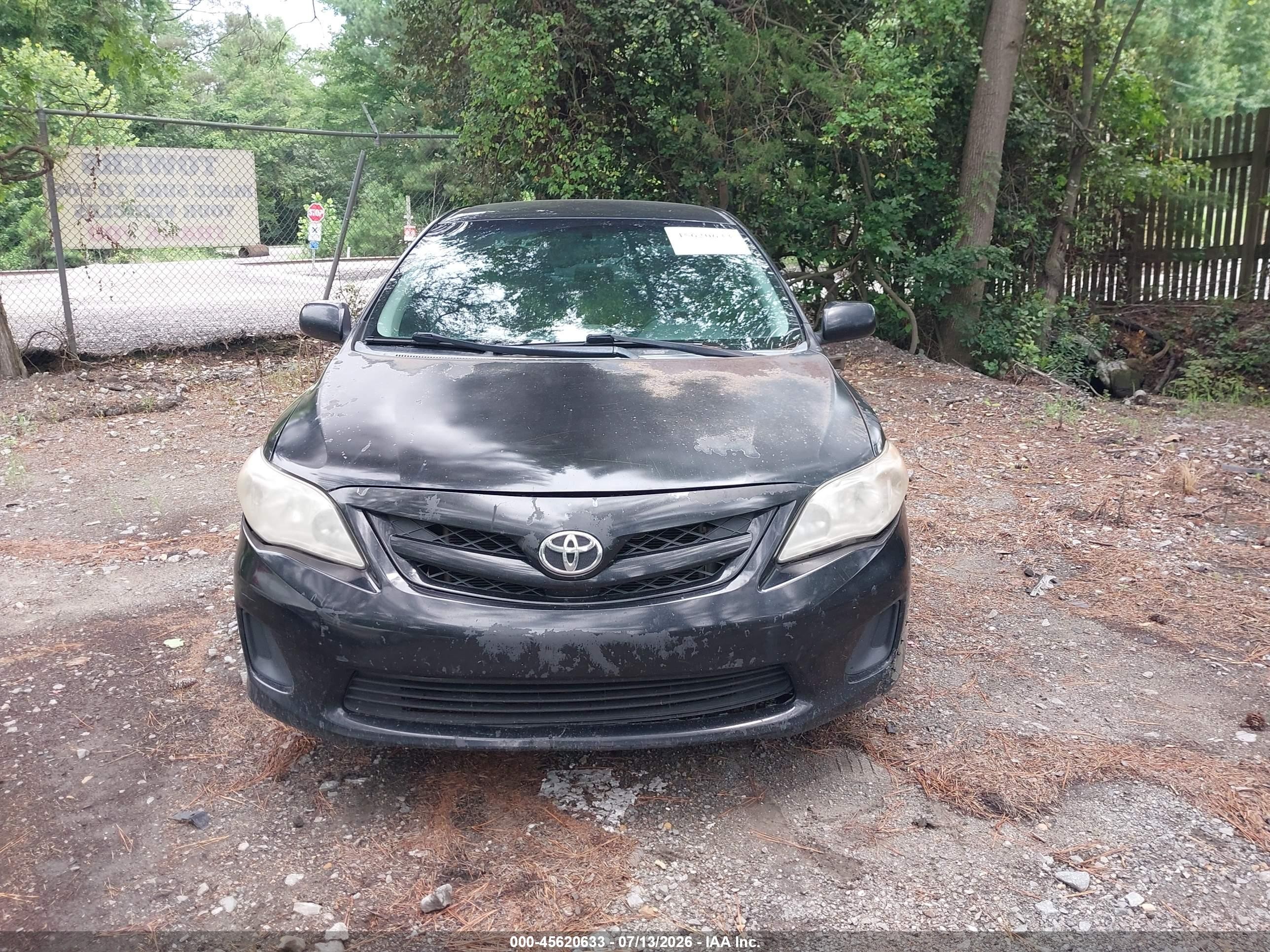 2013 Toyota Corolla L Black vin: 5YFBU4EE7DP223964