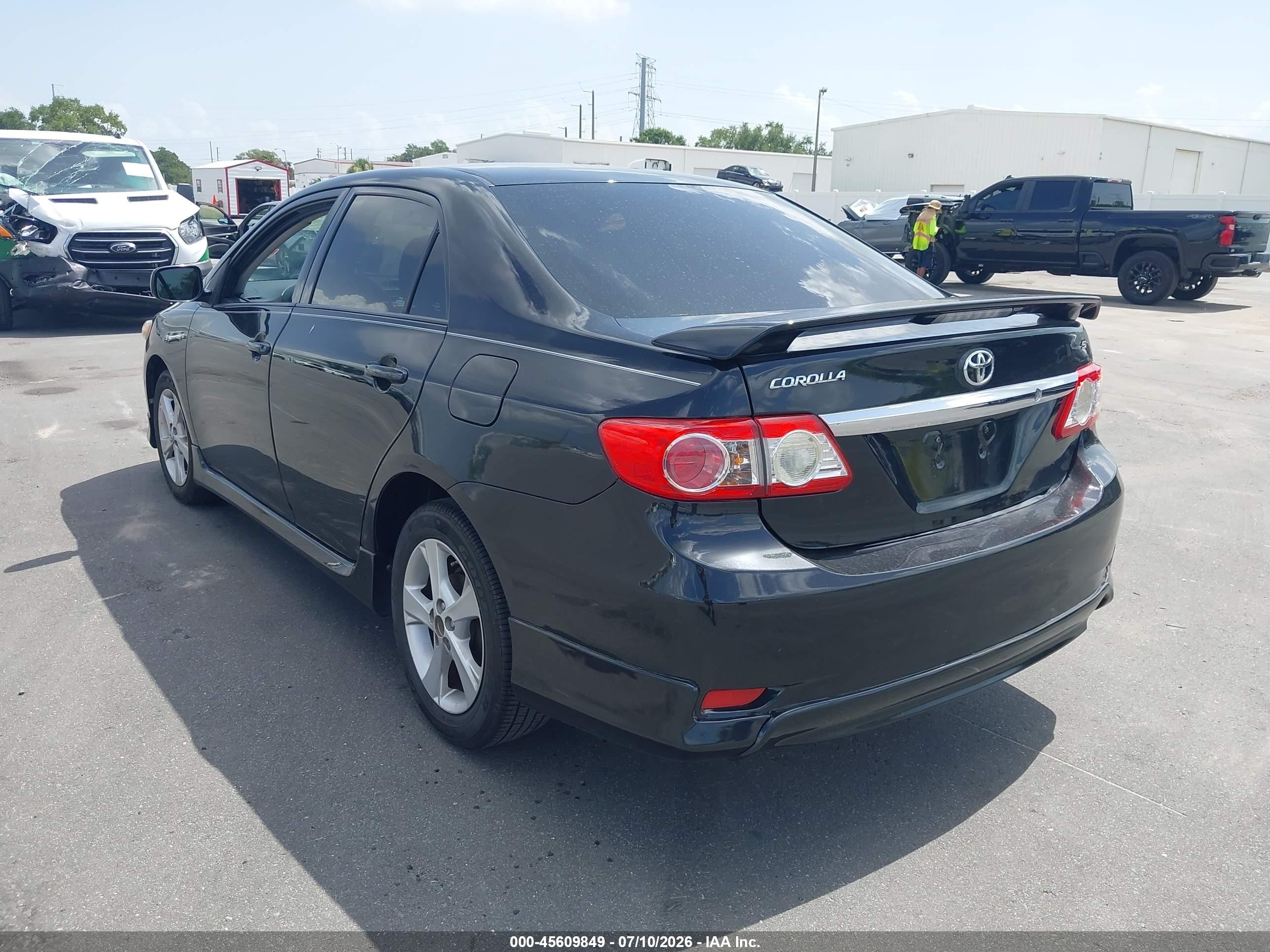 2011 Toyota Corolla S Black vin: 5YFBU4EE8BP001866