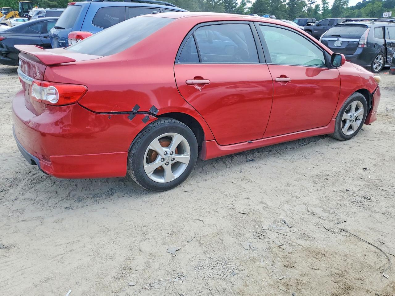 2012 Toyota Corolla S Red vin: 5YFBU4EE8CP005725