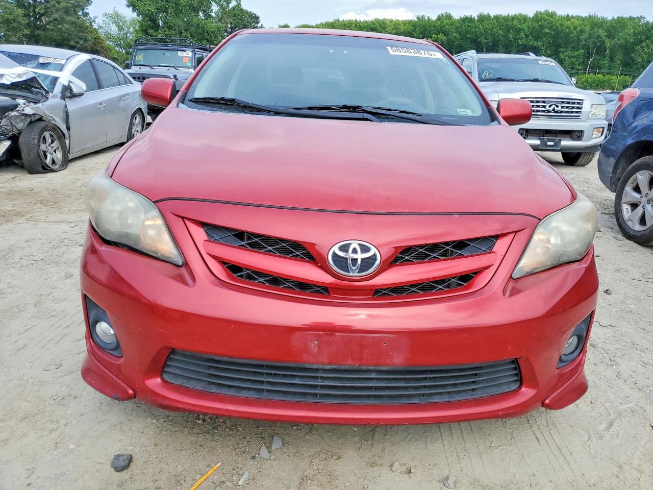 2012 Toyota Corolla S Red vin: 5YFBU4EE8CP005725