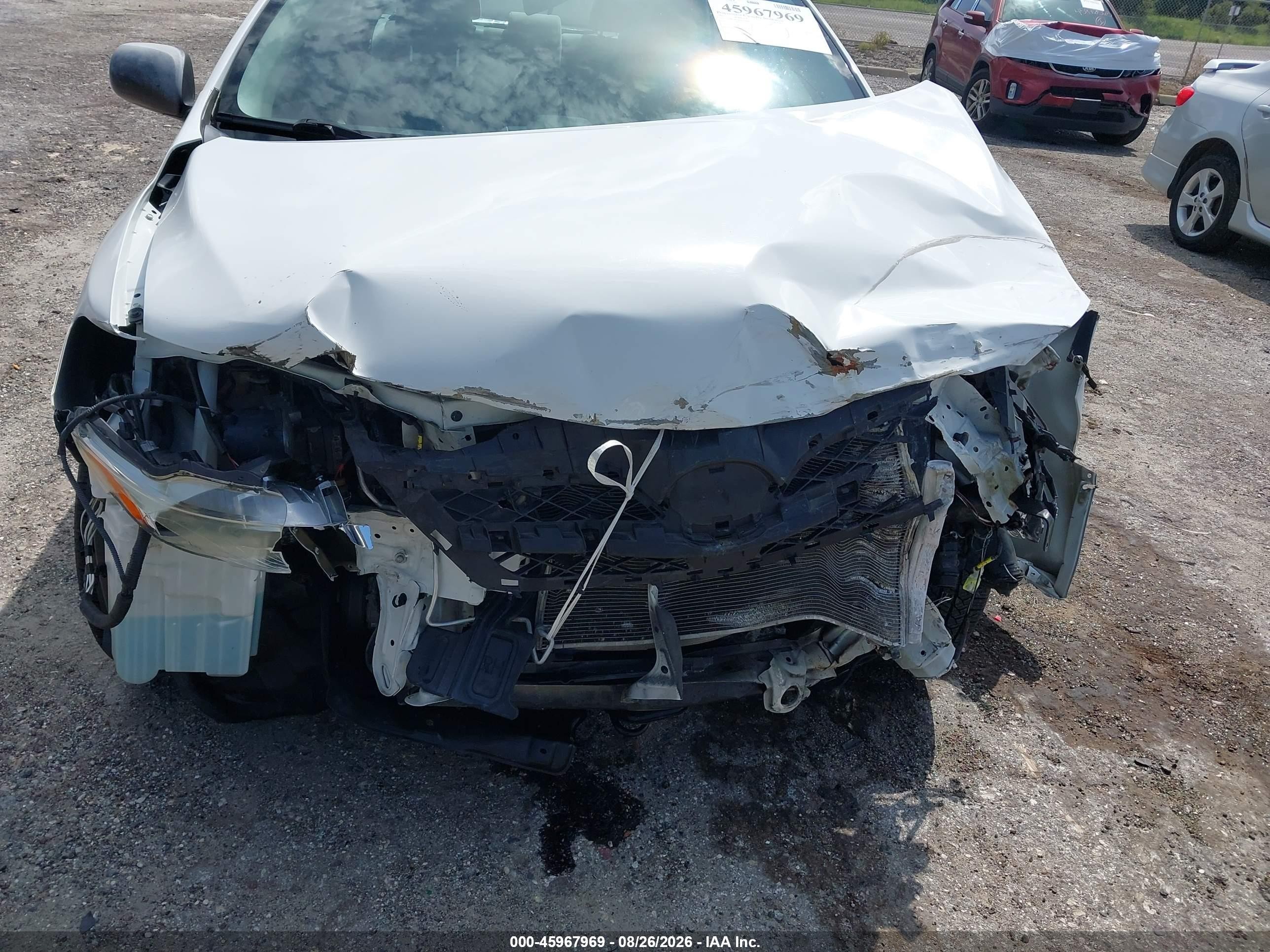 2012 Toyota Corolla Le White vin: 5YFBU4EE8CP005899